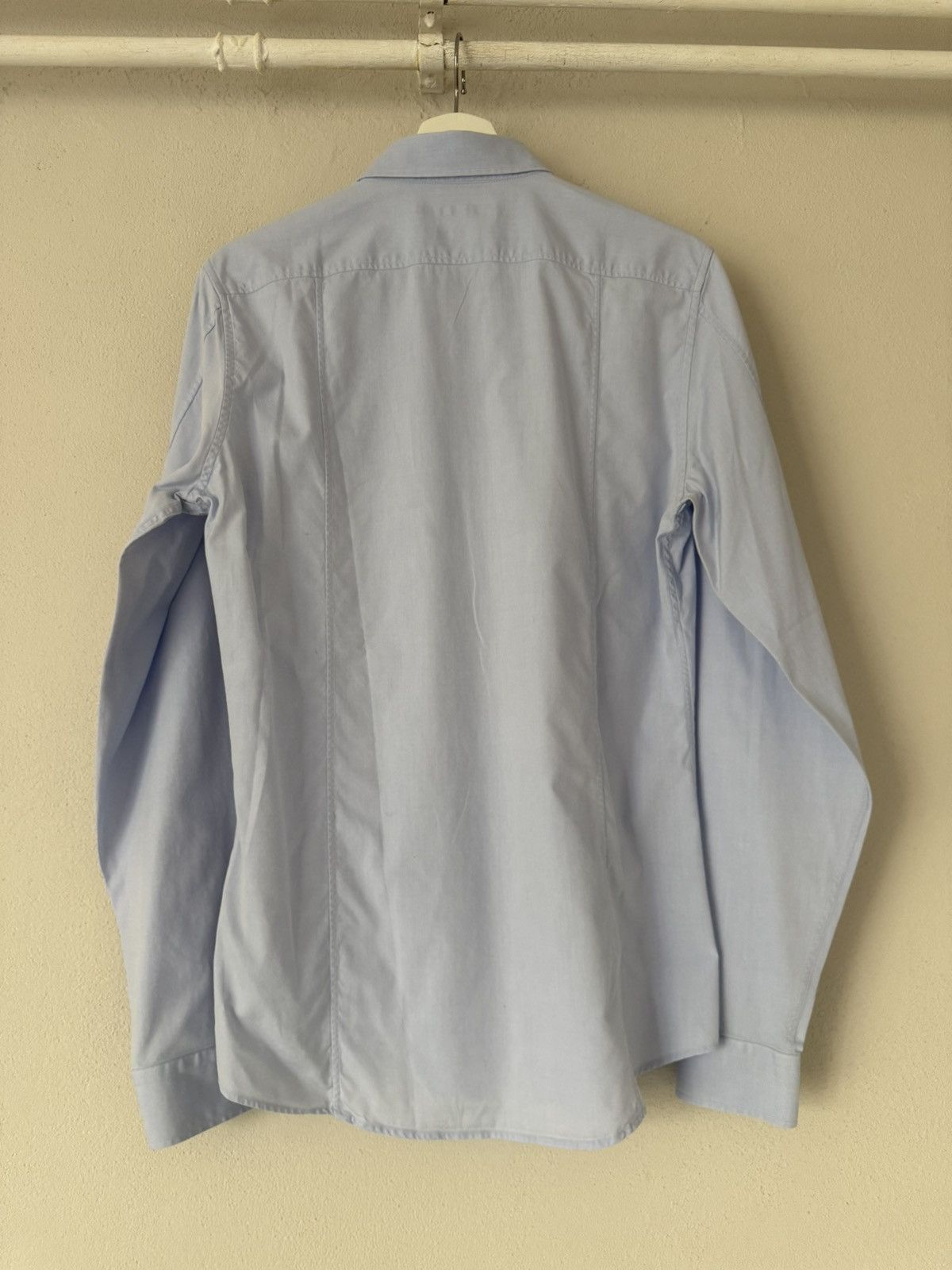 Gucci Light Blue Slim Shirt with Mother of Pewrl Buttons Size US M / EU 48-50 / 2 - 8 Thumbnail