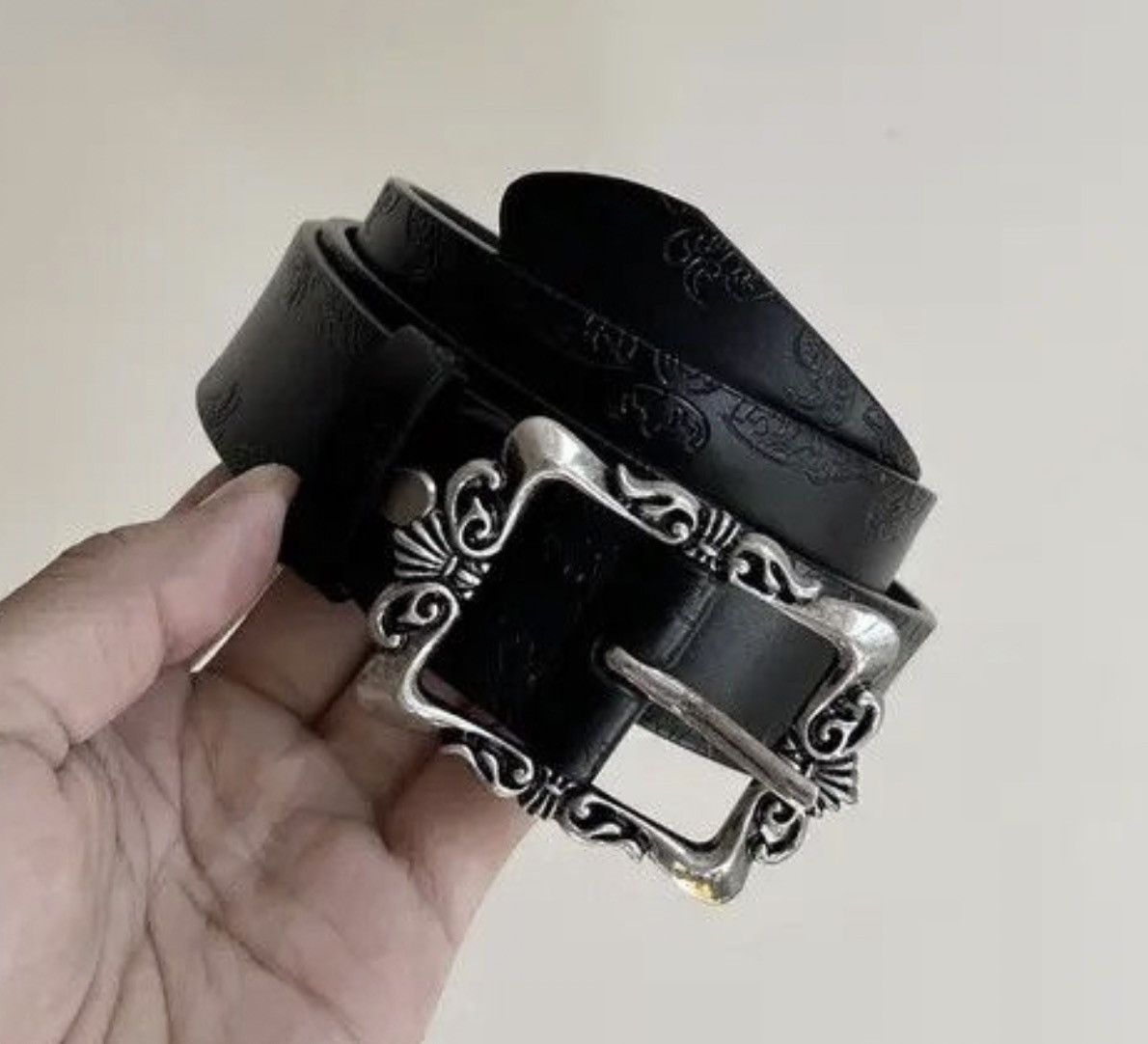 Cowboy Equipment 100 cm vintage style western floral design belt Size ONE SIZE - 2 Thumbnail