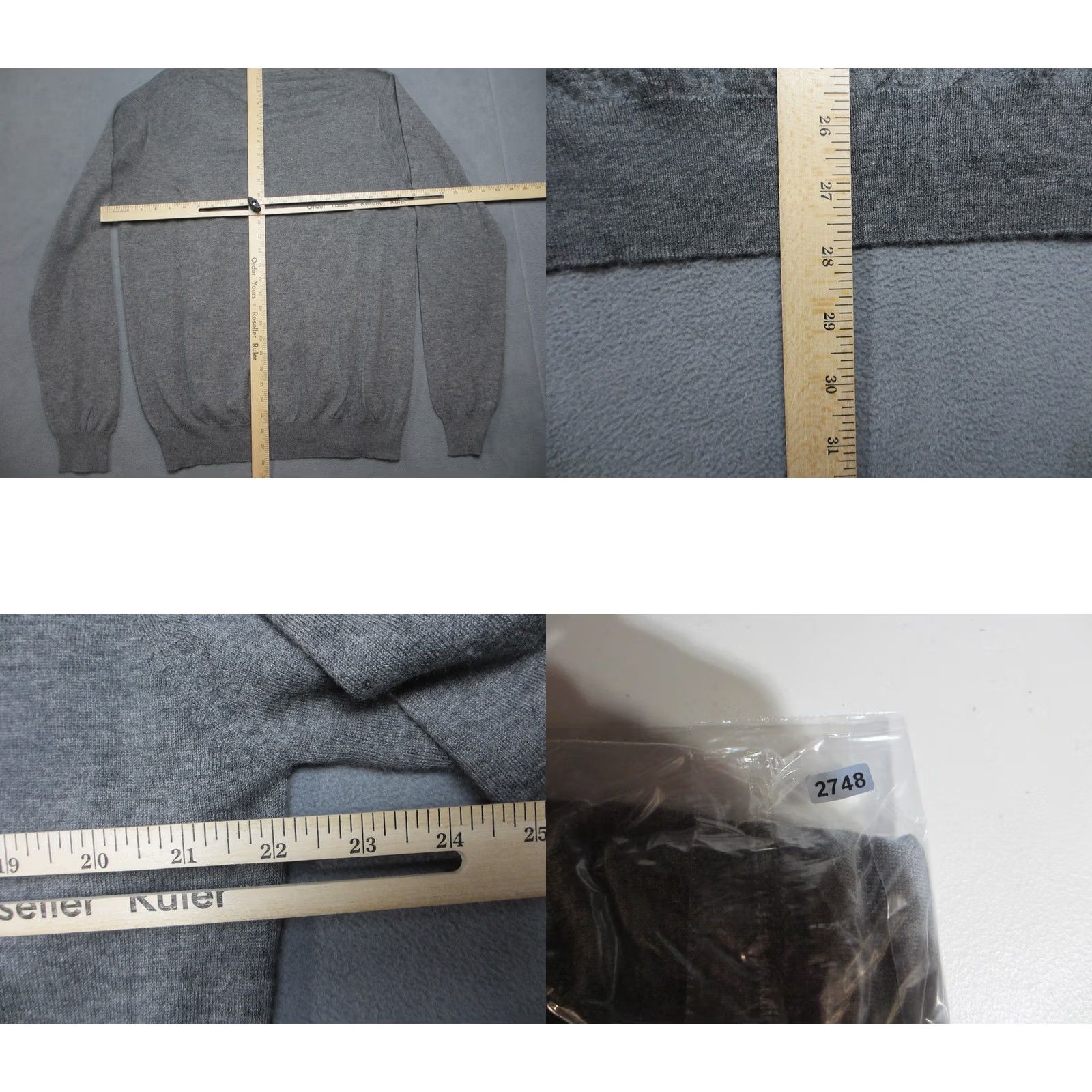 Angelo Nardelli Angelo Nardelli Cardigan Sweater Mens 56 Gray Wool Silk Blend Button Front Mock Neck Knit Casual Cardigan Size US XL / EU 56 / 4 - 8 Thumbnail