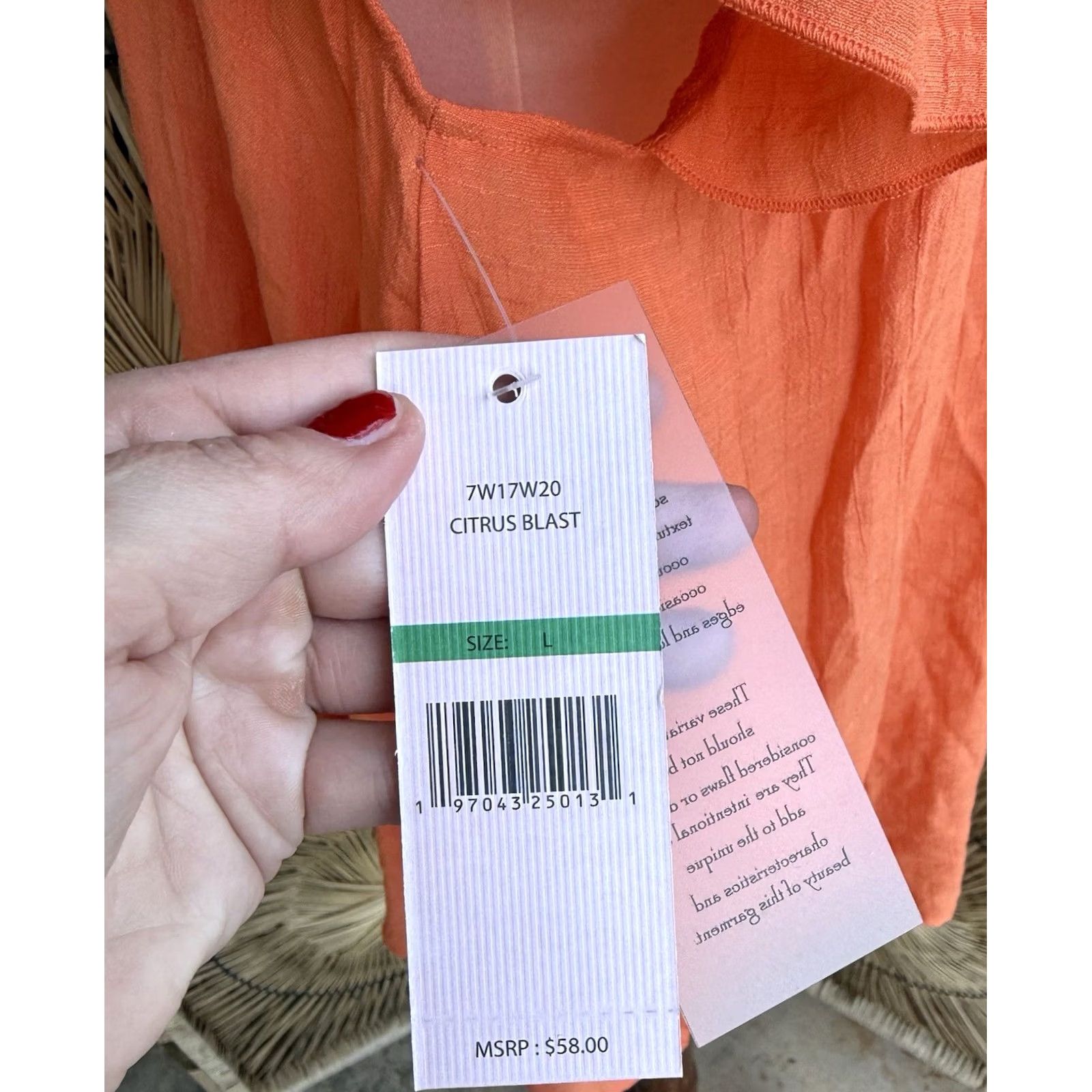 Nanette Lepore VINTAGE Nanette Lepore Blouse Womens Large Orange Flutter Sleeve Peasant NWT Size L / US 10 / IT 46 - 3 Thumbnail