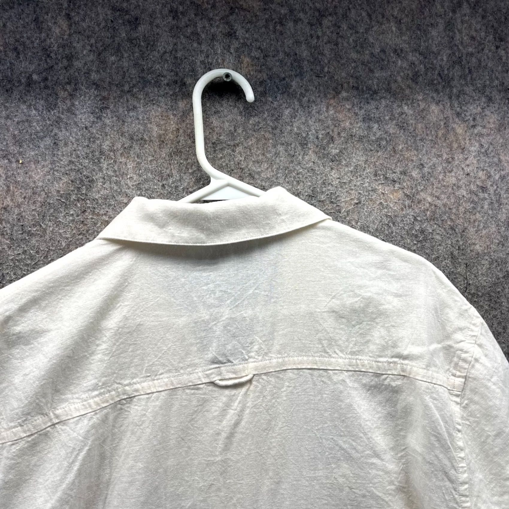 Allbirds Allbirds Shirt Mens Medium Ivory Button Down Camp Style Organic Cotton Blend Shirt Size US M / EU 48-50 / 2 - 3 Thumbnail