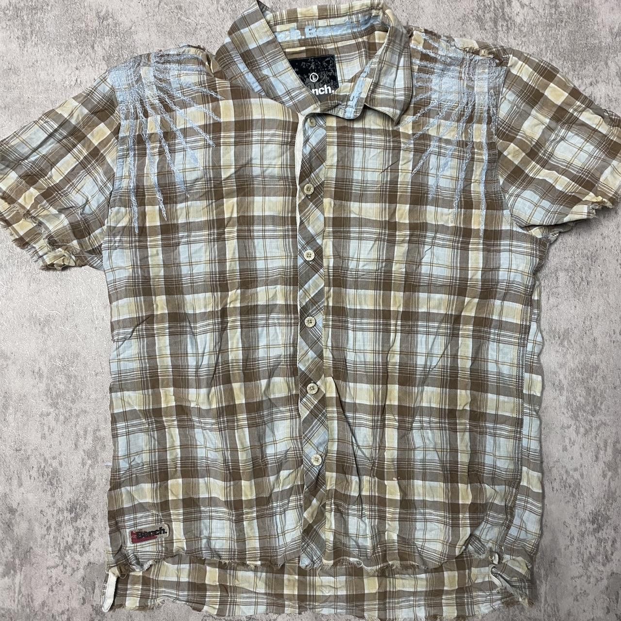 Other Brown and white plaid button up shirt #plaidshirt Size US L / EU 52-54 / 3 - 1 Thumbnail