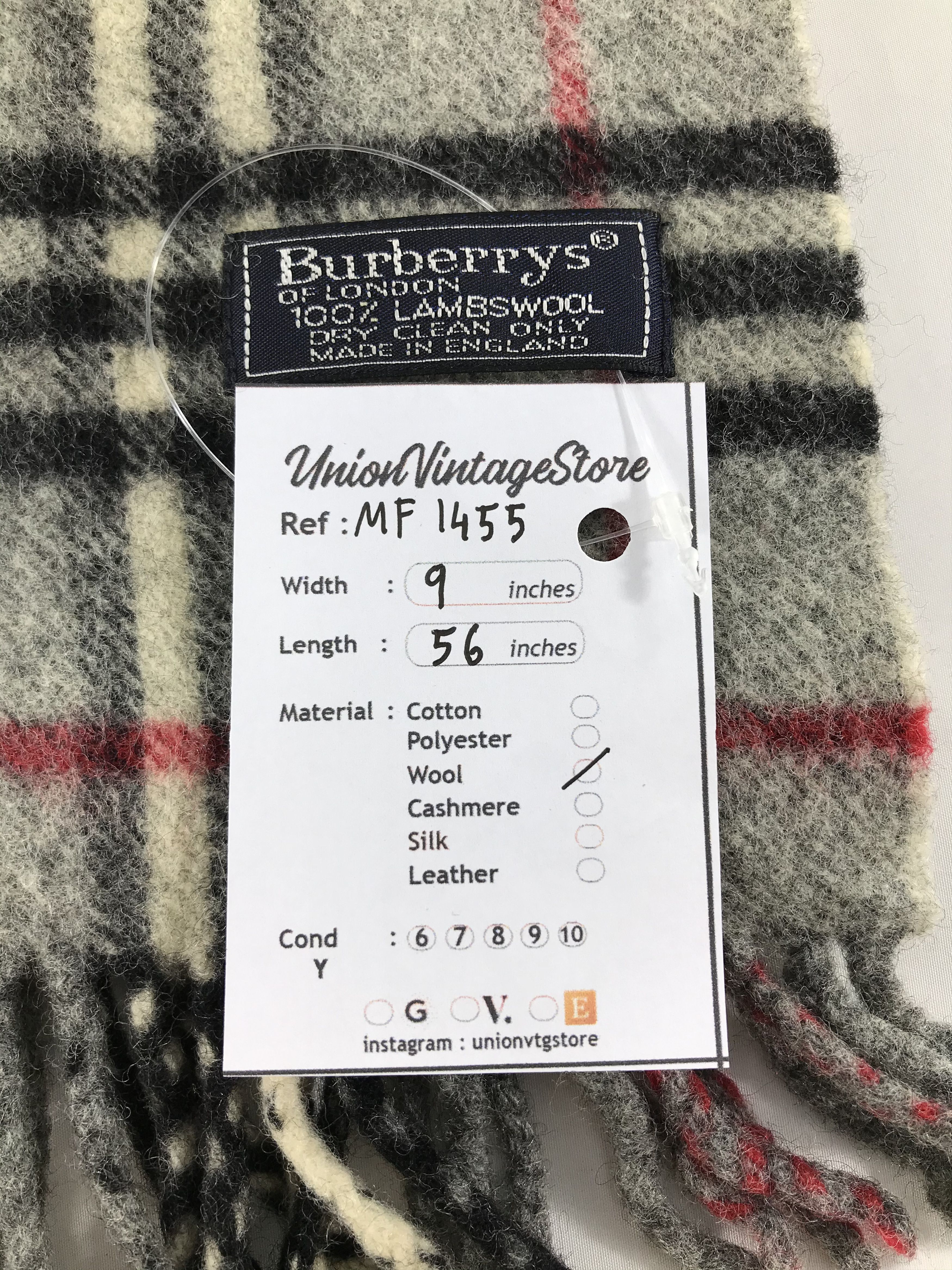 Burberry Vintage Burberry Scarf/Muffler/Neckwear MF1455 Size ONE SIZE - 4 Thumbnail