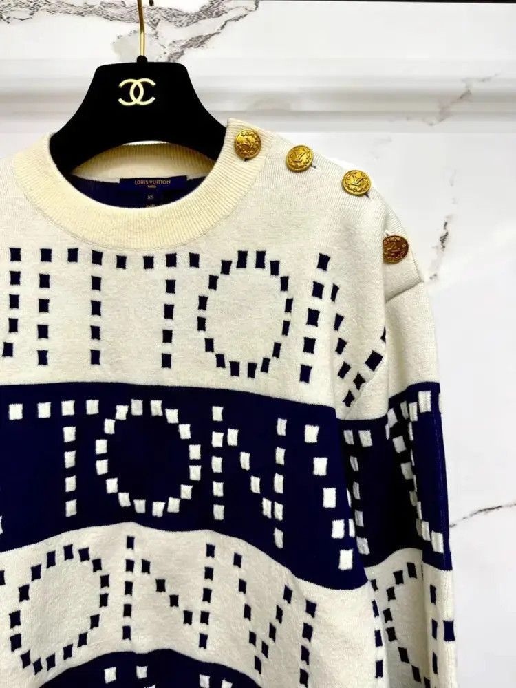 Louis Vuitton Louis Vuitton 22SS Logo Print Knitwear Size US XS / EU 42 / 0 - 3 Thumbnail