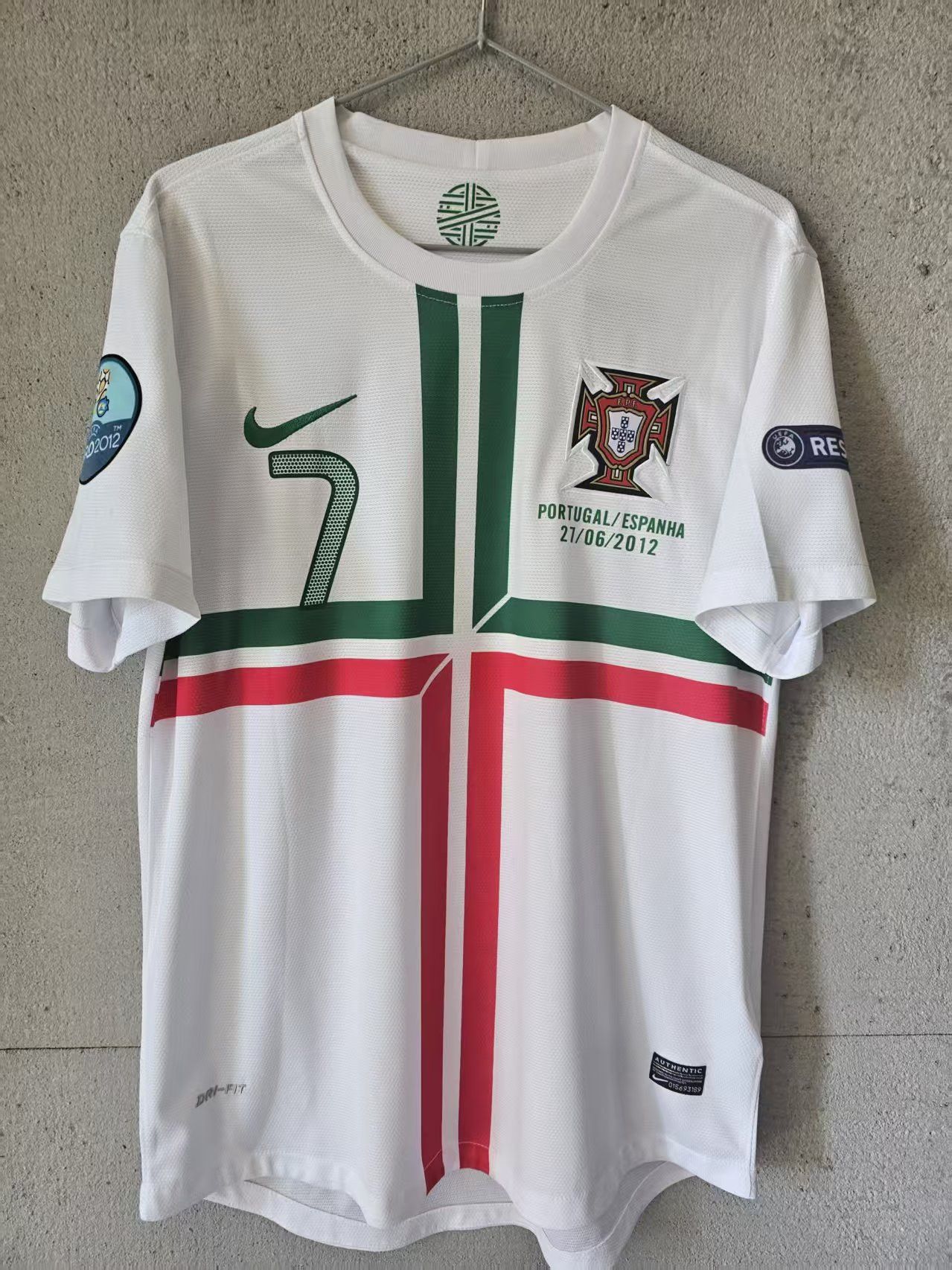 2012 Portugal #7 C Ronaldo Jersey