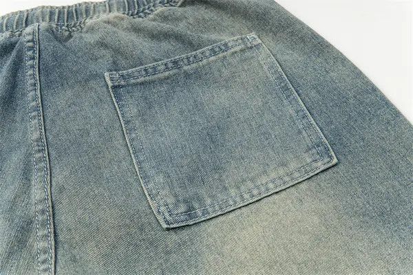 Japanese Brand Men's punk distressed washed loose wide-leg drawstring jeans Size US 32 / EU 48 - 6 Thumbnail