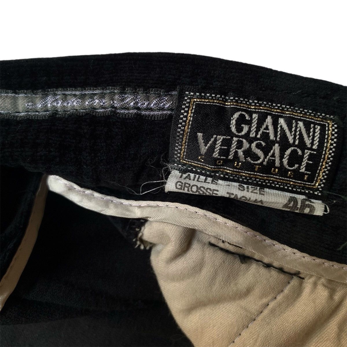 Versace Vintage gianni versace houndstooth pattern pleated corduroy Size US 30 / EU 46 - 10 Thumbnail