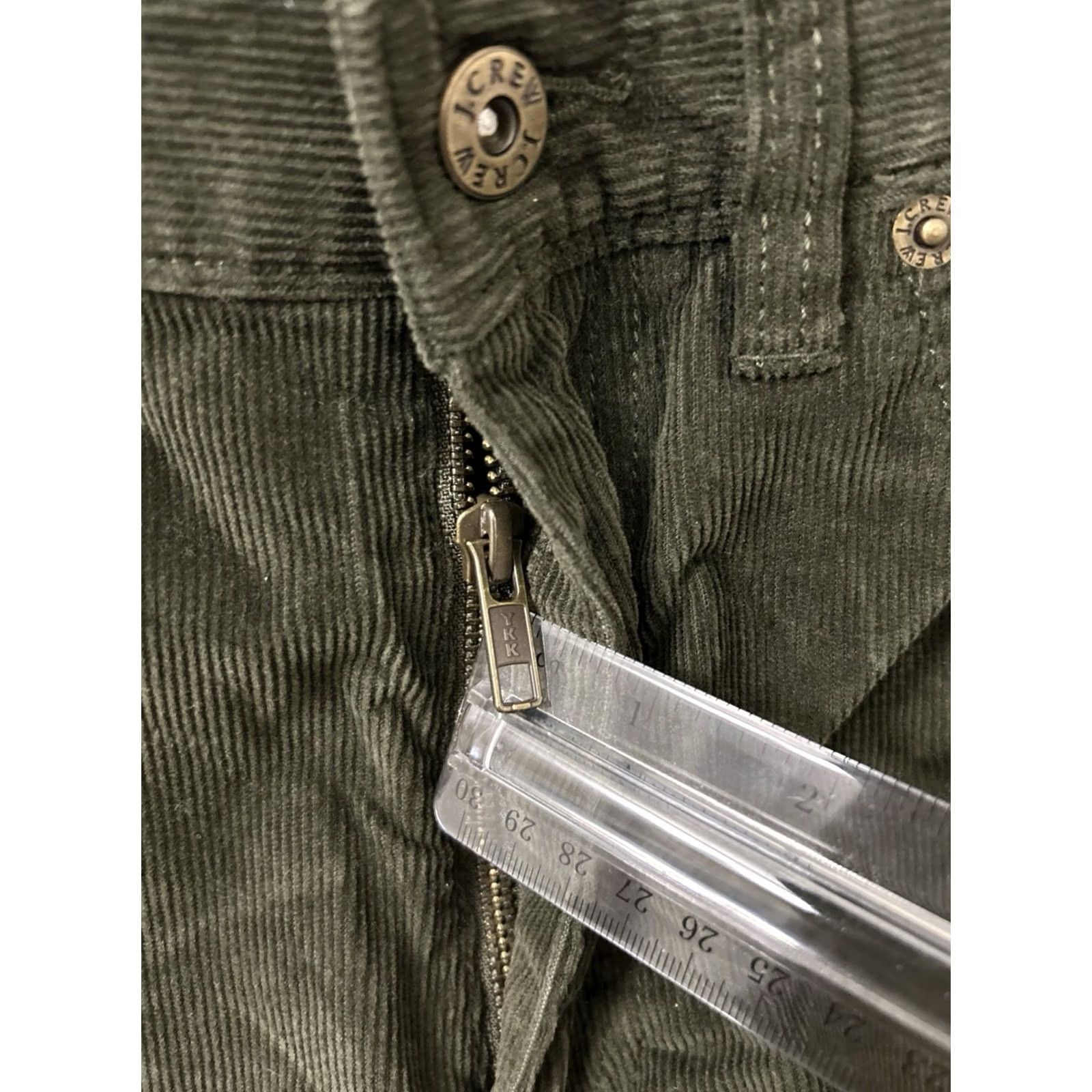 Olive J.Crew Mercantile Flex Corduroy Pants Slim Fit 32x30 Olive Green Mens Size US 32 / EU 48 - 5 Thumbnail