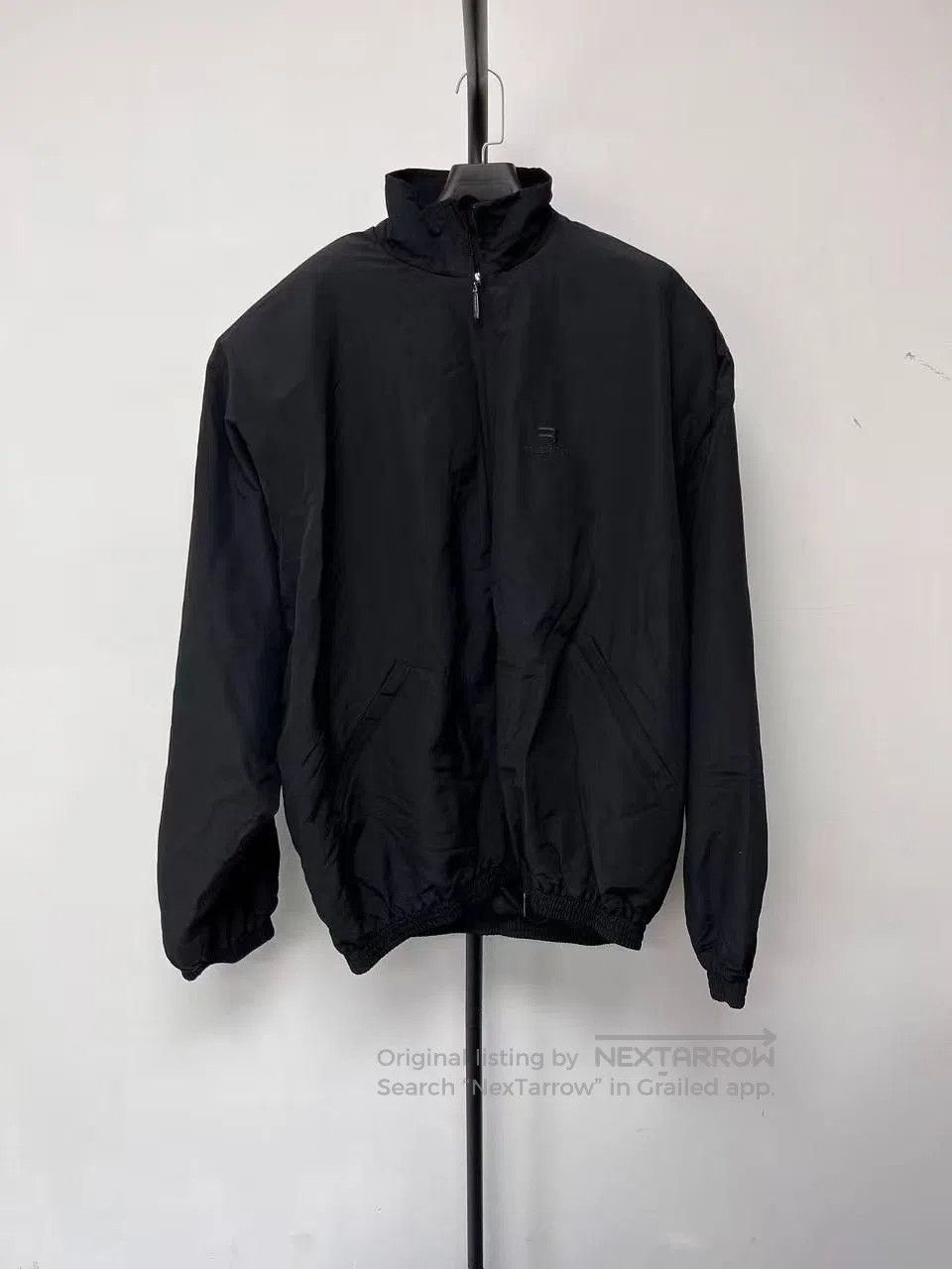 Balenciaga Balenciaga Solid Zip Stand Collar Jacket. Size US XL / EU 56 / 4 - 1 Thumbnail