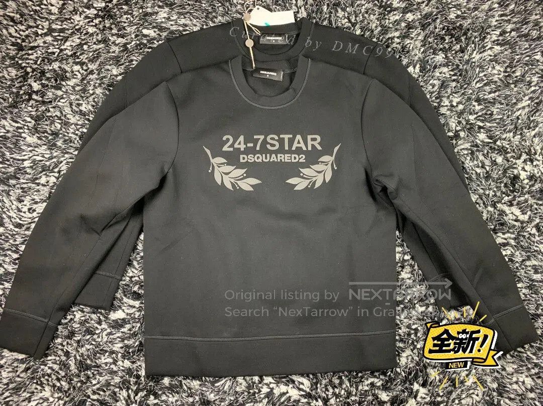 Dsquared2 DSQUARED2 Space Cotton Embossed Logo Sweatshirt. Size US S / EU 44-46 / 1 - 1 Thumbnail