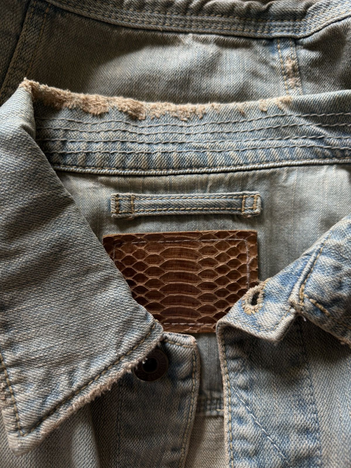 If Six Was Nine GOA WASHED DENIM JACKET Size US M / EU 48-50 / 2 - 2 Thumbnail
