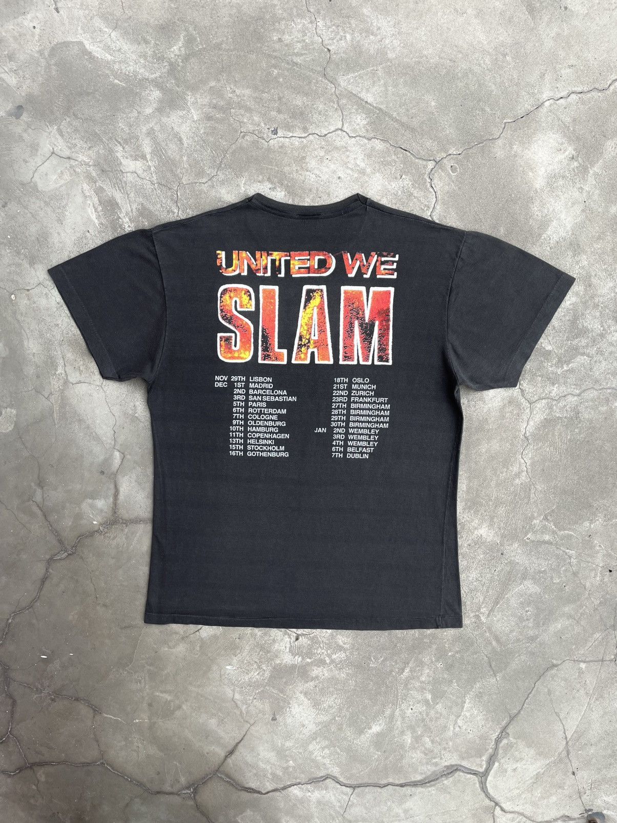Vintage Rare 1989 Dan Reed Network Tour United We Slam Vtg. T-Shirt Size US XL / EU 56 / 4 - 1 Thumbnail