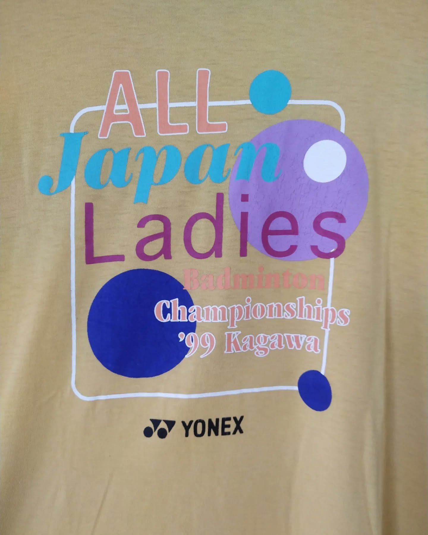 Vintage Vintage 1999 Yonex All Japan Ladies Badminton Tee – Kagawa Size US M / EU 48-50 / 2 - 2 Thumbnail