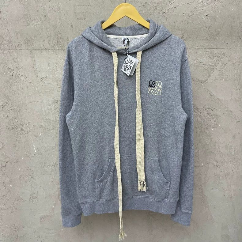 Loewe Loewe Gray Logo Embroidered Hoodie - dmc Size US XS / EU 42 / 0 - 1 Thumbnail