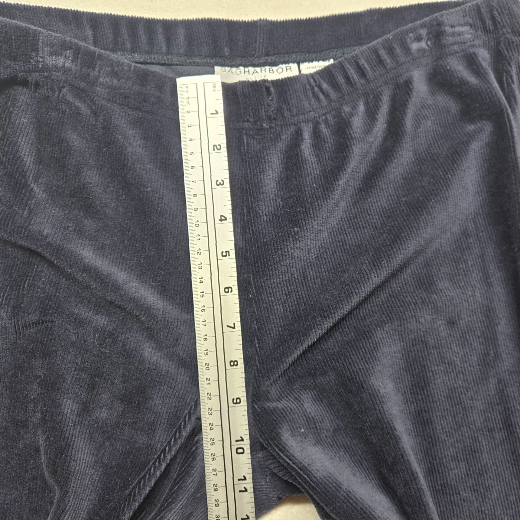 Vintage Sag Harbor Pants Vintage Black Velour Pleated Adult Women PL Petite Large Sag Harbor Slacks Velour Pants Women's Petite Black Velour Pants Size 36" / US 14 / IT 50 - 6 Thumbnail
