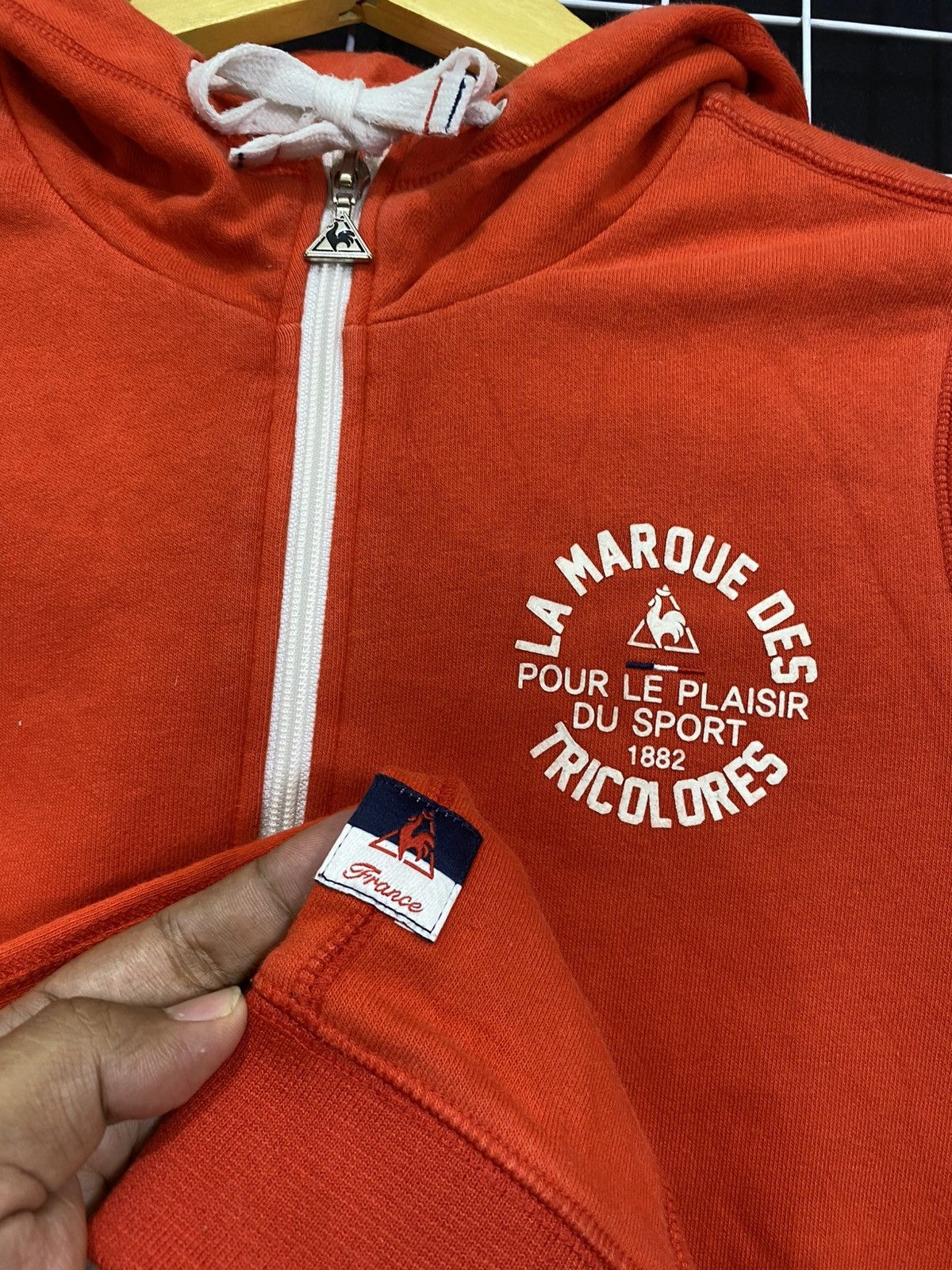 Le Coq Sportif Le Coq Sportif Hoodie Red Medium Size US M / EU 48-50 / 2 - 2 Thumbnail