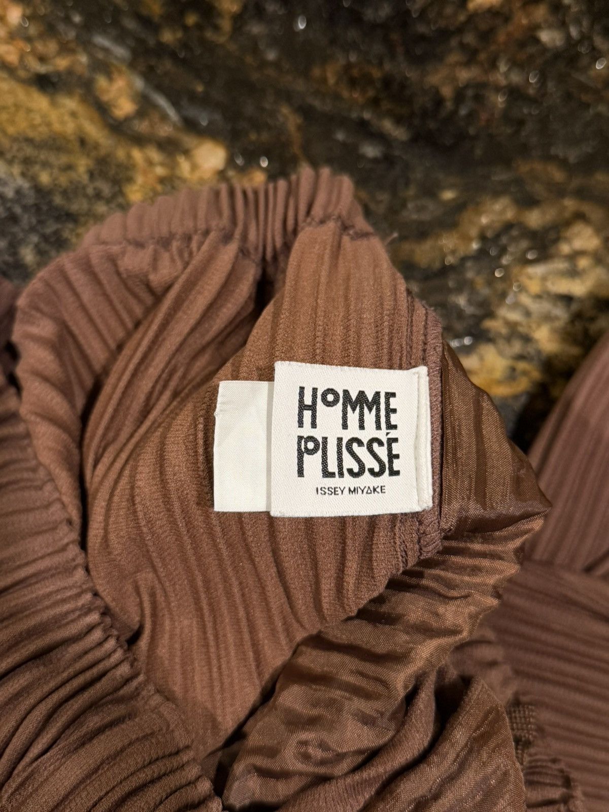Homme Plisse Issey Miyake Homme Plisse Issey Miyake Pleated Brown Trouser Pants Size US 34 / EU 50 - 8 Thumbnail
