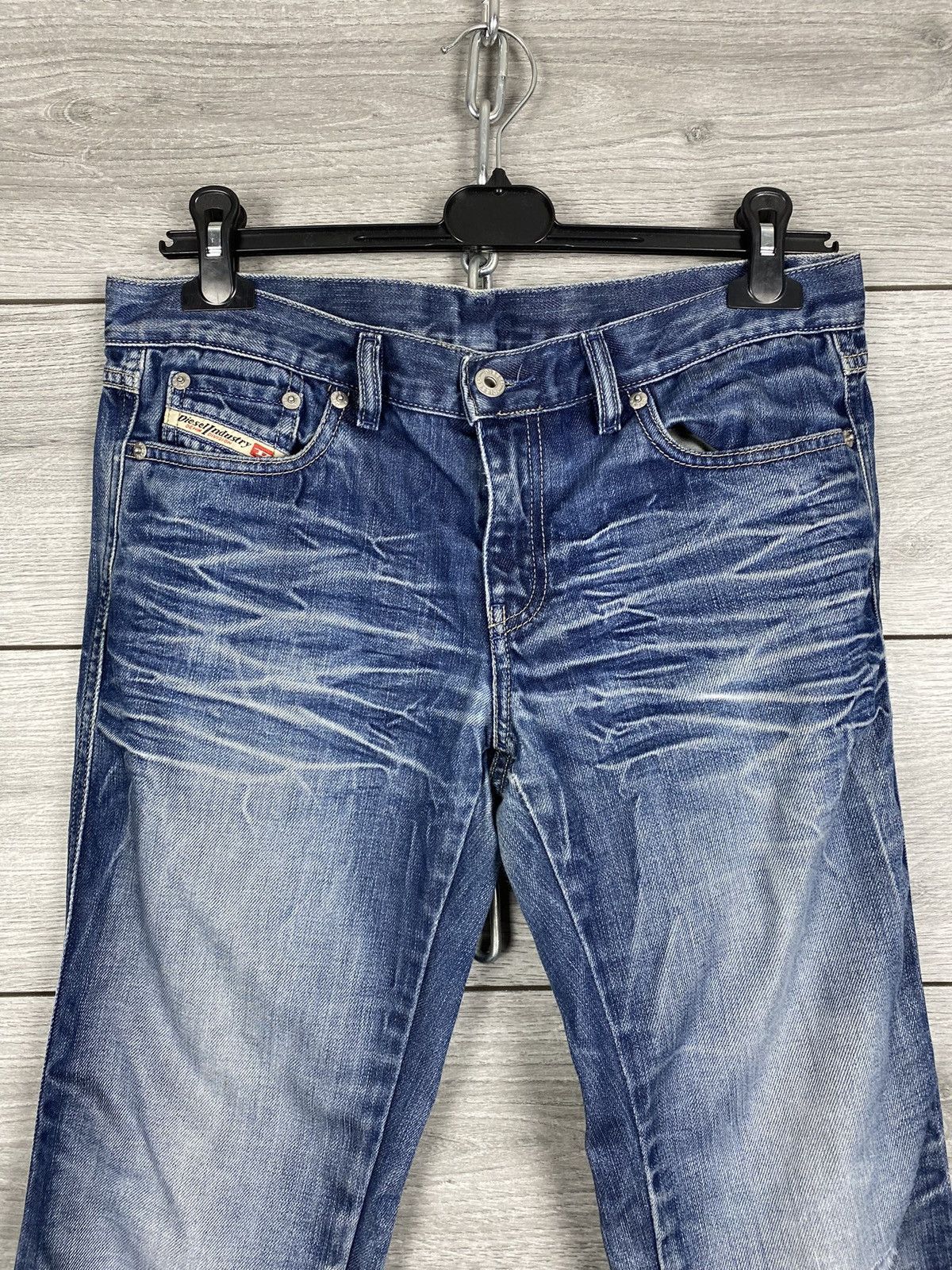 Diesel Womans Avant Garde Diesel Bell-Bottom Flared Japanese Jeans Size 30" / US 8 / IT 44 - 2 Thumbnail