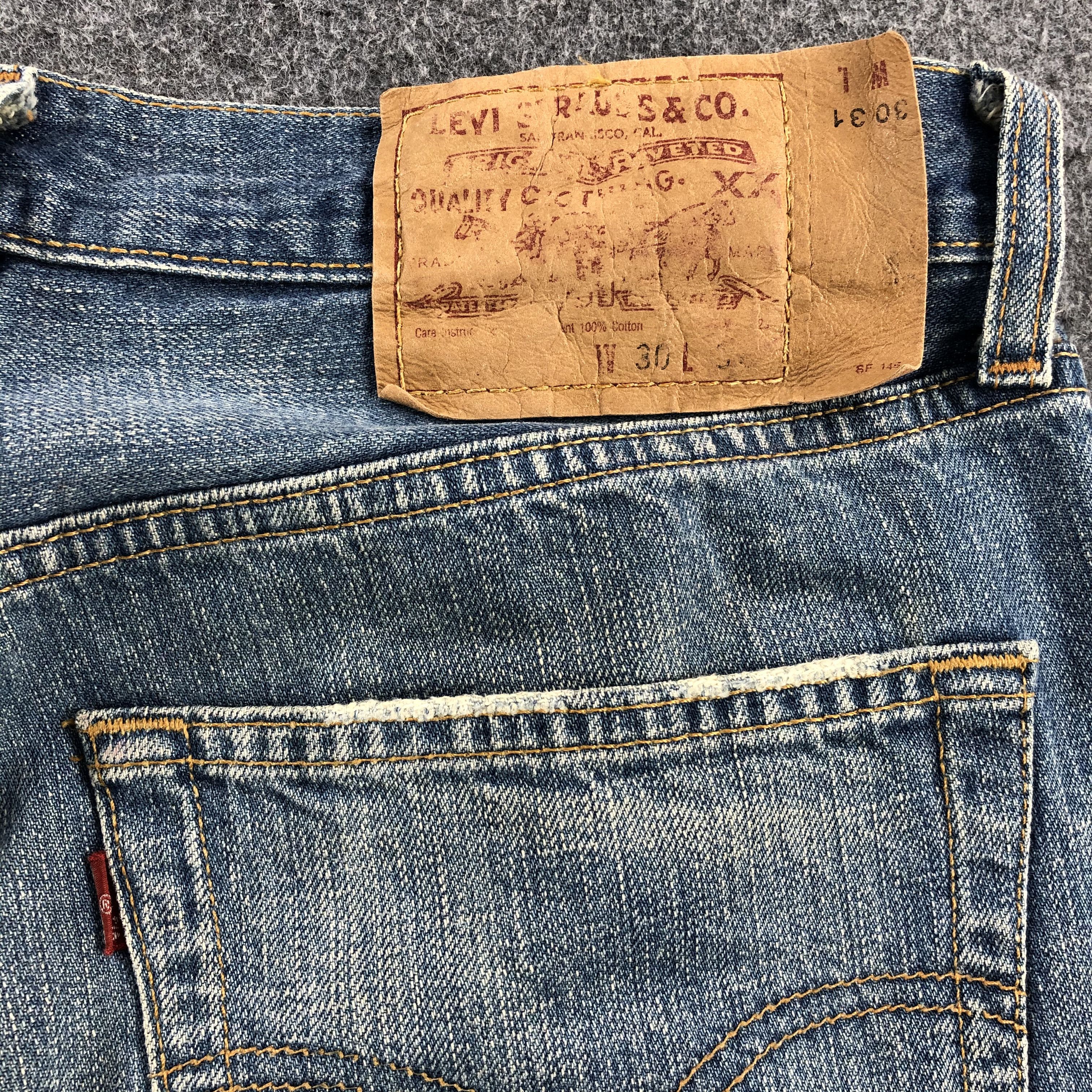 Levi's Vintage Levi's 501 Jeans Stone Wash Distressed Denim KJ347 Size US 30 / EU 46 - 5 Thumbnail