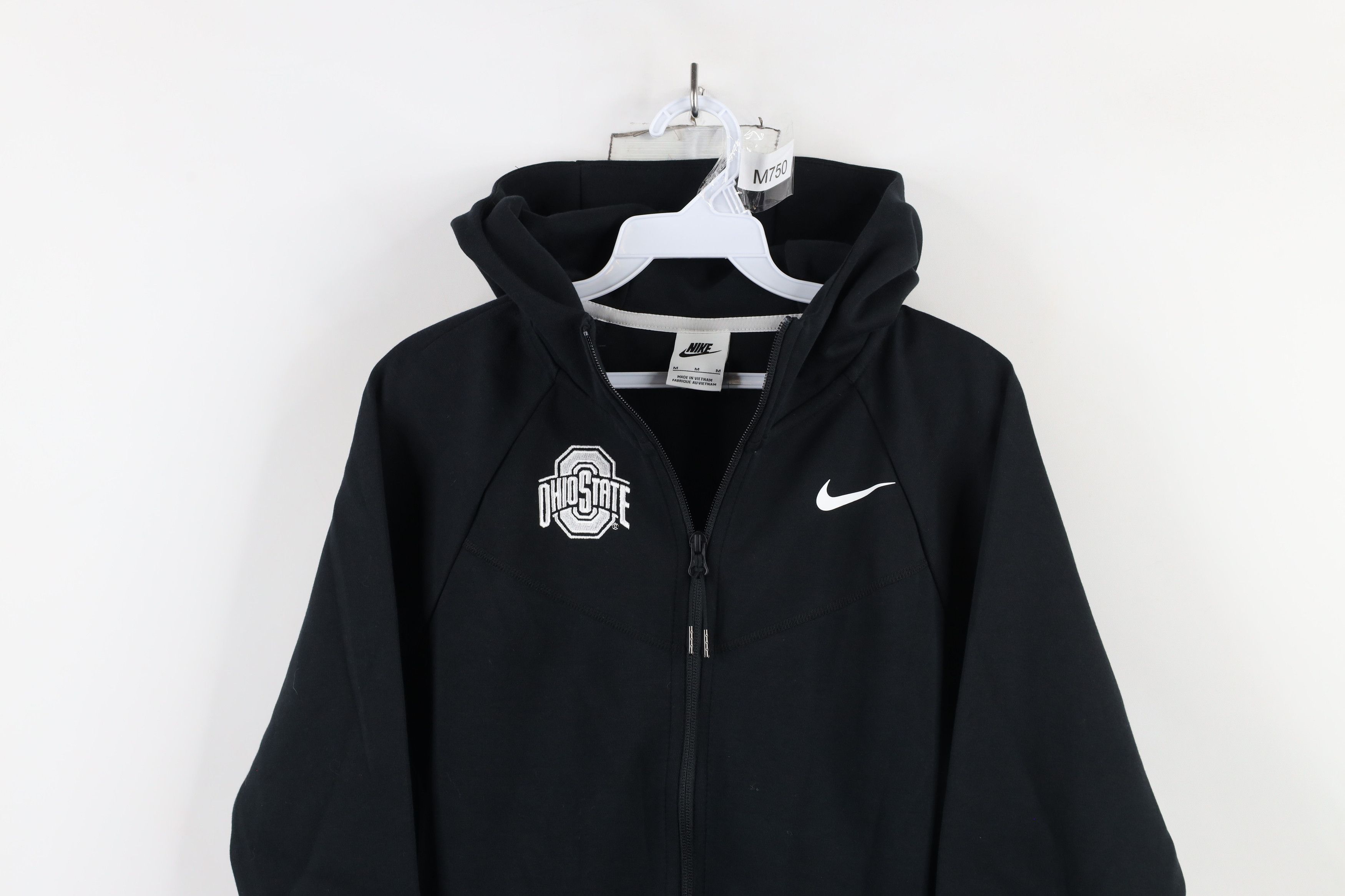 Nike × Vintage Nike Tech Fleece Spell Ohio State University Full Zip Hoodie Size M / US 6-8 / IT 42-44 - 2 Thumbnail