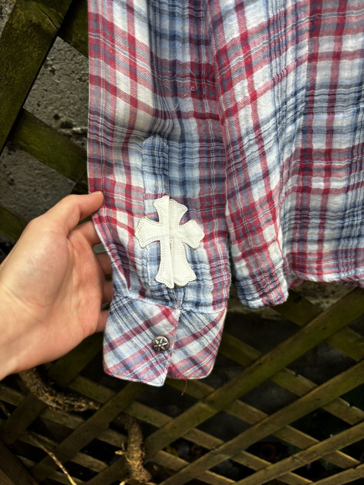Chrome Hearts Chrome Hearts Star Button Red/Whte/Blu Flannel Shirt Size US S / EU 44-46 / 1 - 7 Thumbnail