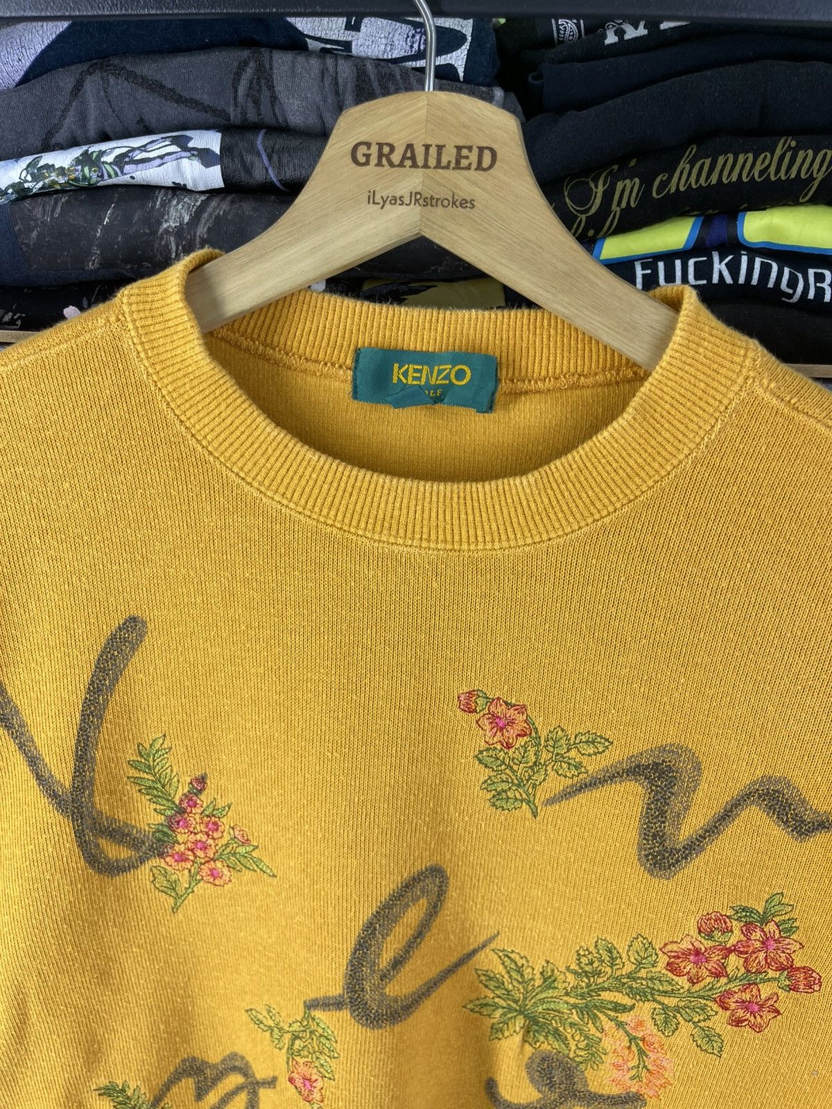 Kenzo Vintage Kenzo Golf Embroidered Floral Logo Sweatshirt Size US M / EU 48-50 / 2 - 7 Thumbnail