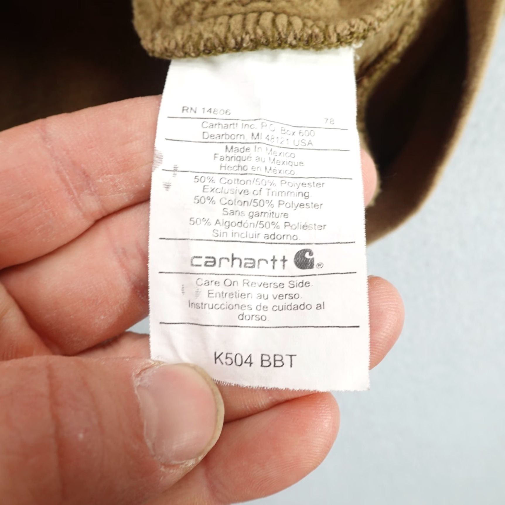 Carhartt VINTAGE Carhartt Hoodie Mens XL Brown Full Zip Logo Size US XL / EU 56 / 4 - 6 Thumbnail