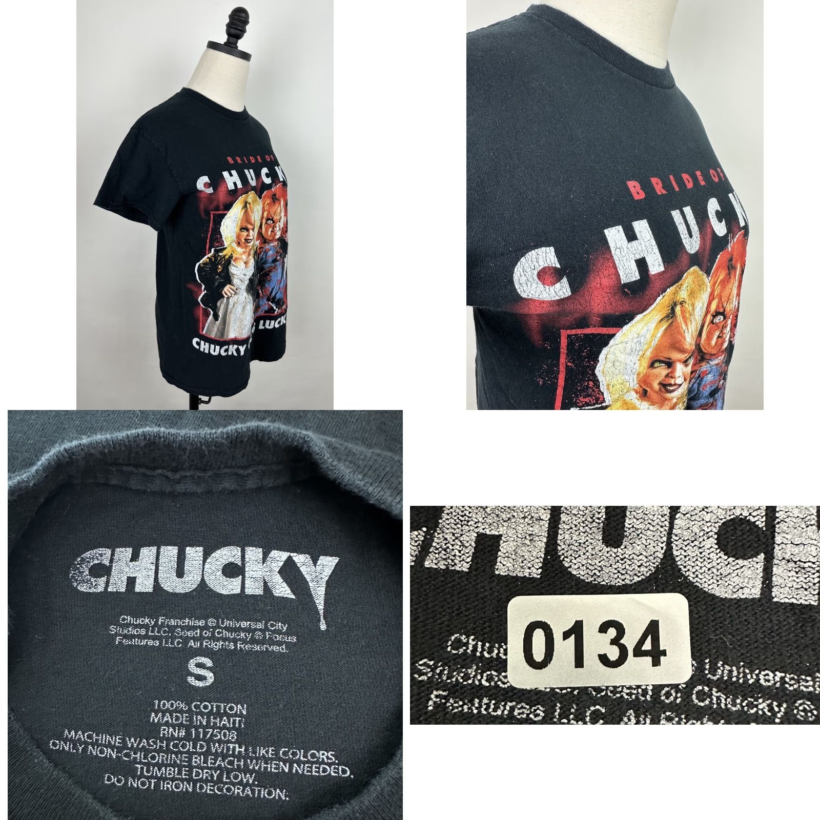 Vintage Chucky Shirt Womens Small Bride of Chucky T-shirt Horror Tee Halloween Shirt Shirt Size S / US 4 / IT 40 - 8 Thumbnail