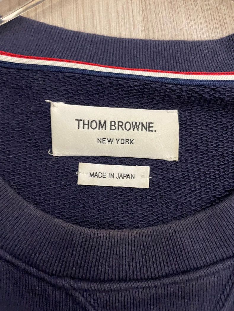 Thom Browne Thom Browne size2 Blue and green round neck hoodie Size US M / EU 48-50 / 2 - 7 Thumbnail