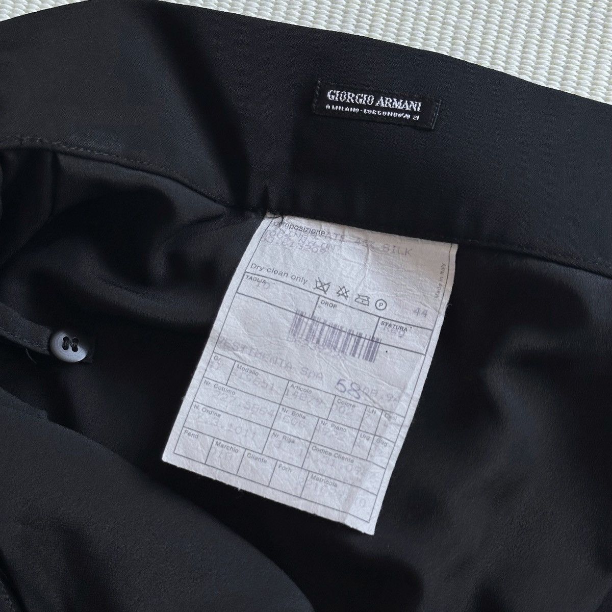 Giorgio Armani Vintage Giorgio Armani Black Label Silk Blend Maxi Skirt Size 26" / US 2 / IT 38 - 6 Thumbnail