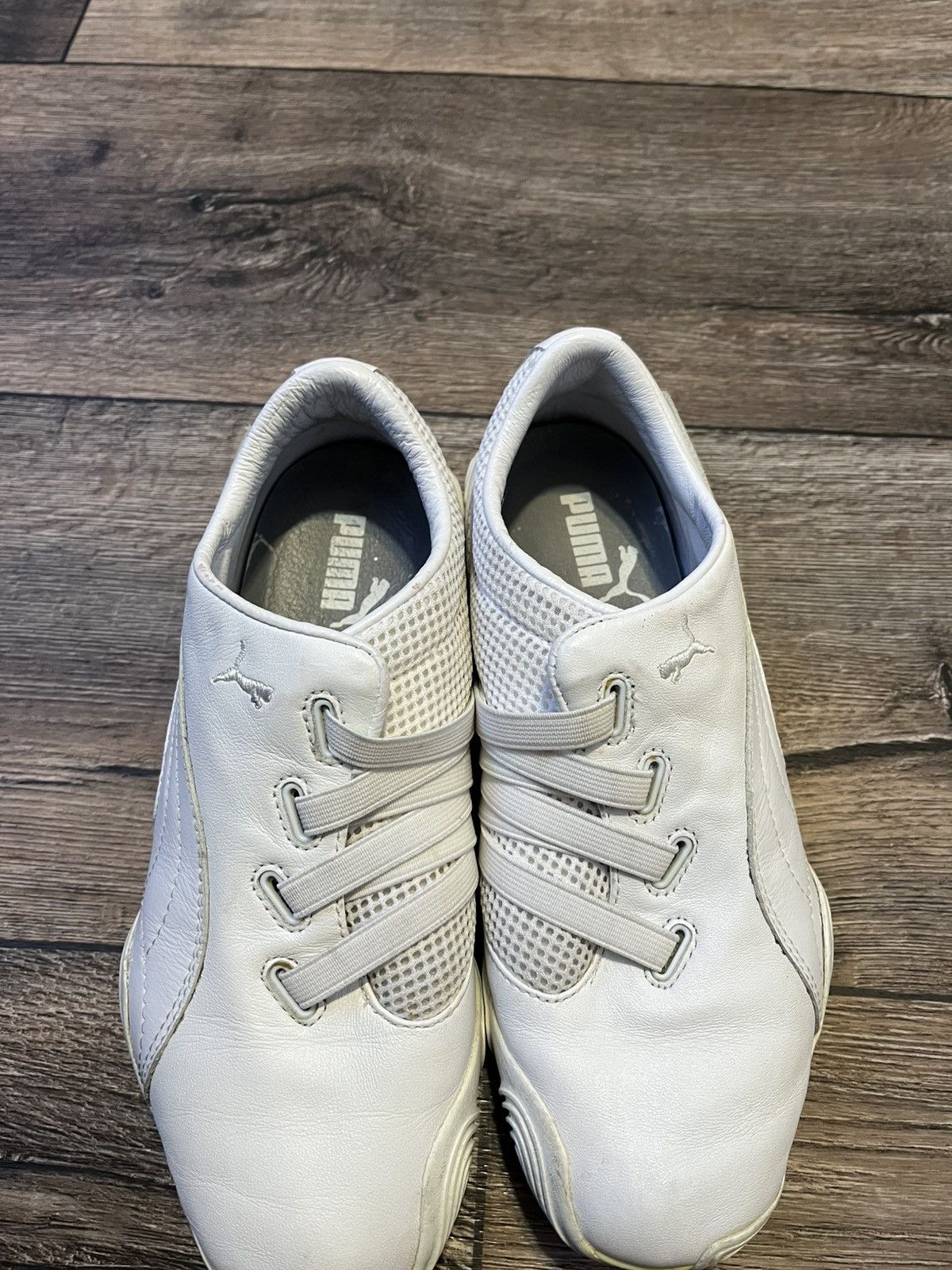 Puma × Vintage Vintage Puma Mostro Speed Cat Y2K White Leather Sneakers Size US 6.5 / IT 36.5 - 10 Thumbnail