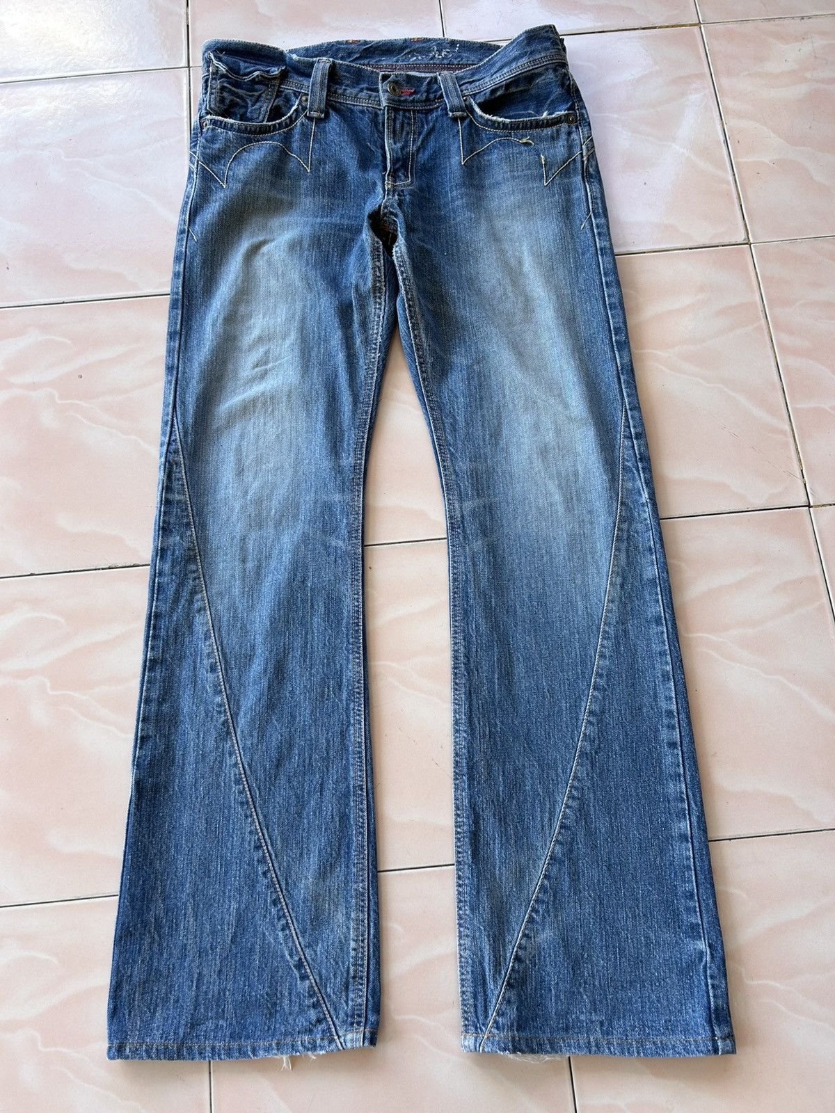 Edwin Edwin Buckle Back Boot Cut Flare Jean Size US 34 / EU 50 - 1 Thumbnail