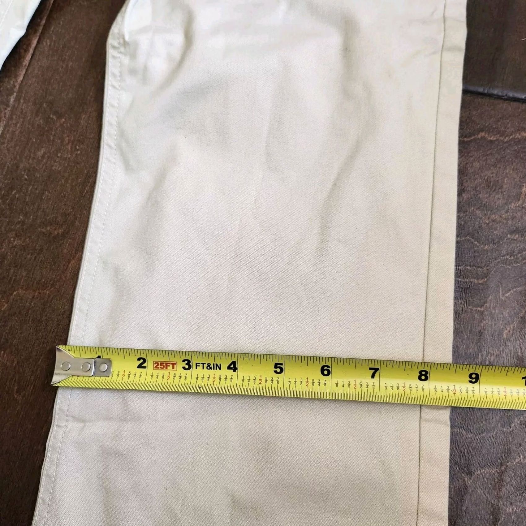 Kenneth Cole Kenneth Cole Reaction Women's Beige Pants - Regular, Size 8, Dress Pants, Cotton Spandex, Zip Button Closure, Machine Washable, Solid, VINTAGE? No Size 30" / US 8 / IT 44 - 7 Thumbnail