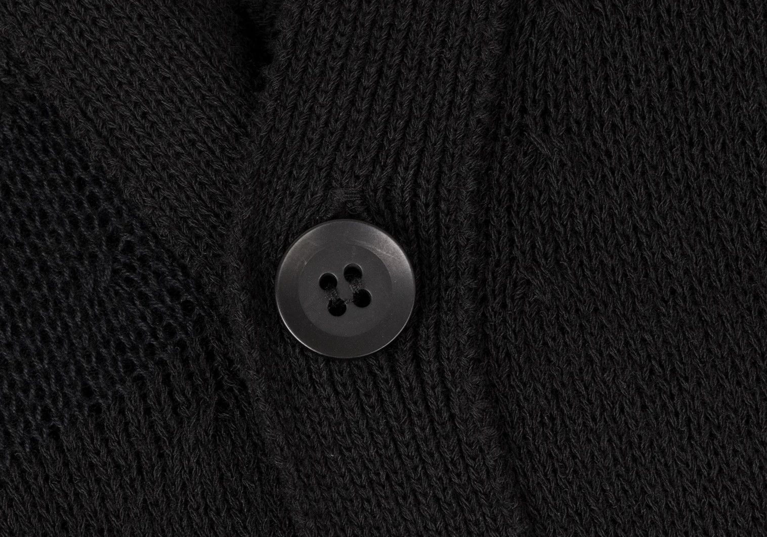 Yohji Yamamoto Yohji Yamamoto Cotton Striped Knit Cardigan Black Size 3 Size US L / EU 52-54 / 3 - 4 Thumbnail