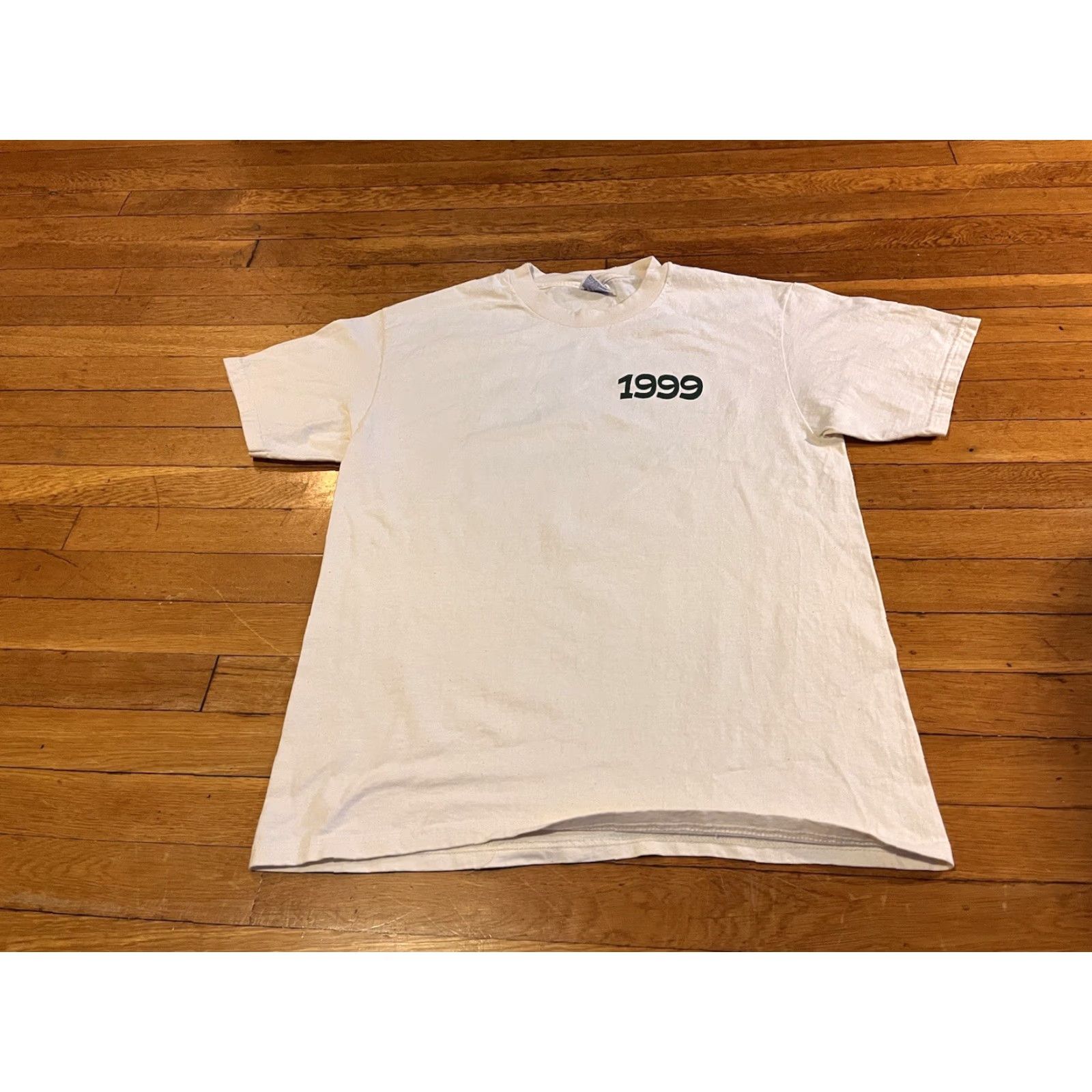 Hanes VINTAGE Hanes Shirt Men Large White Camp Weitzel Lake Champlain 1999 Graphic Print Logo Cotton Jersey 90s Size US L / EU 52-54 / 3 - 3 Thumbnail