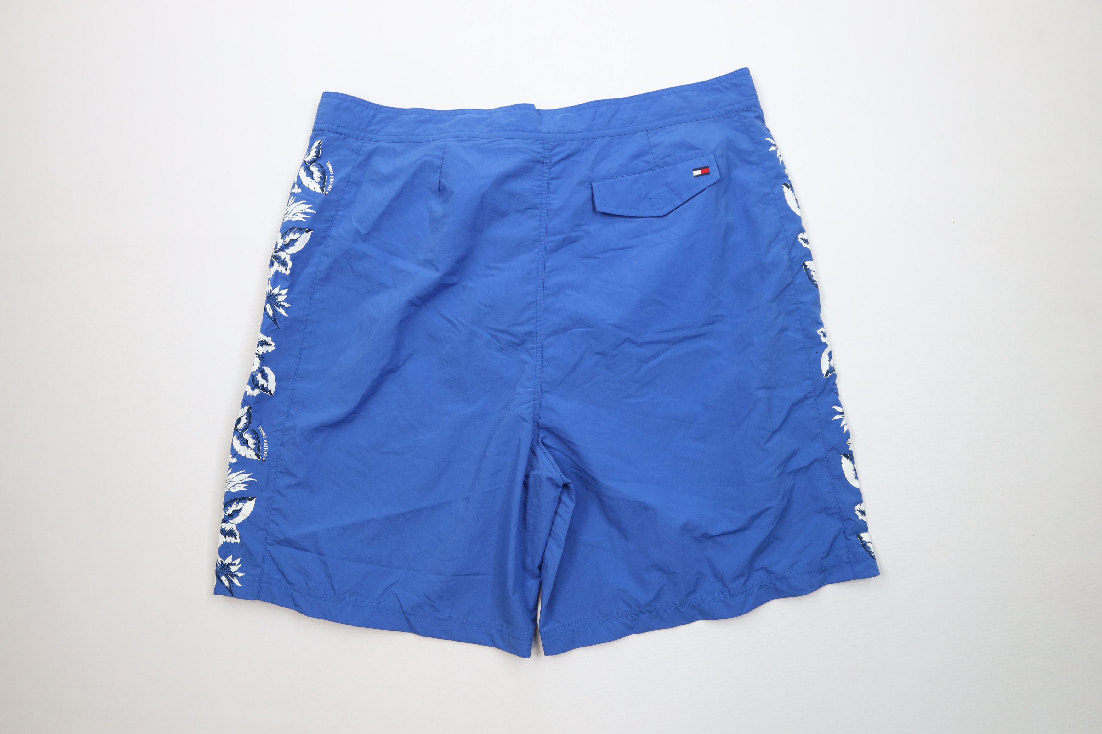 Tommy Hilfiger Vintage Y2K 2002 Tommy Hilfiger Flower Board Shorts Blue Size US 38 / EU 54 - 9 Thumbnail