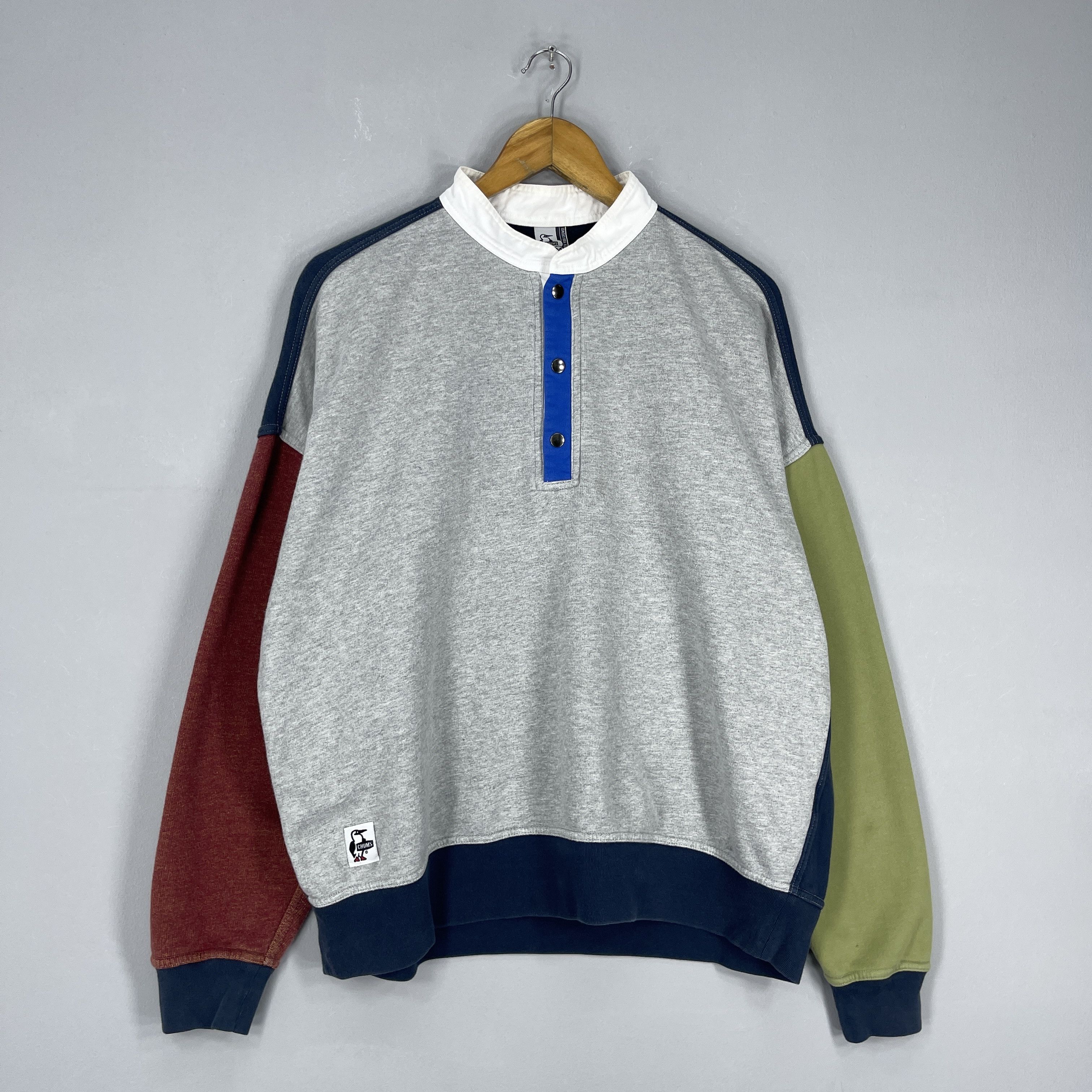 Chums Vintage CHUMS Pullover Snap Button Sweatshirt Size US M / EU 48-50 / 2 - 4 Thumbnail