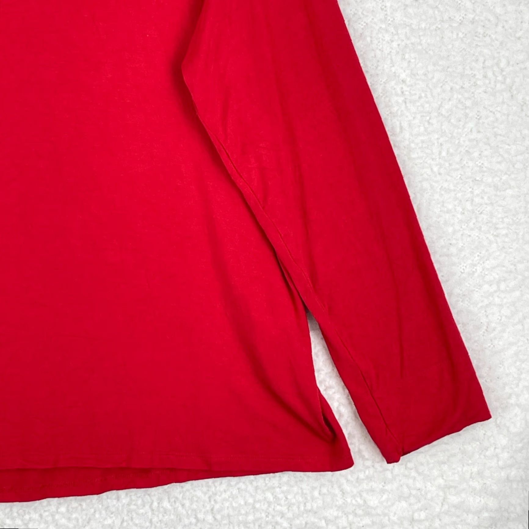 Vintage Soma Shirt Women XL Red Long Sleeve Stretch Casual Pullover Size XL / US 12-14 / IT 48-50 - 3 Thumbnail