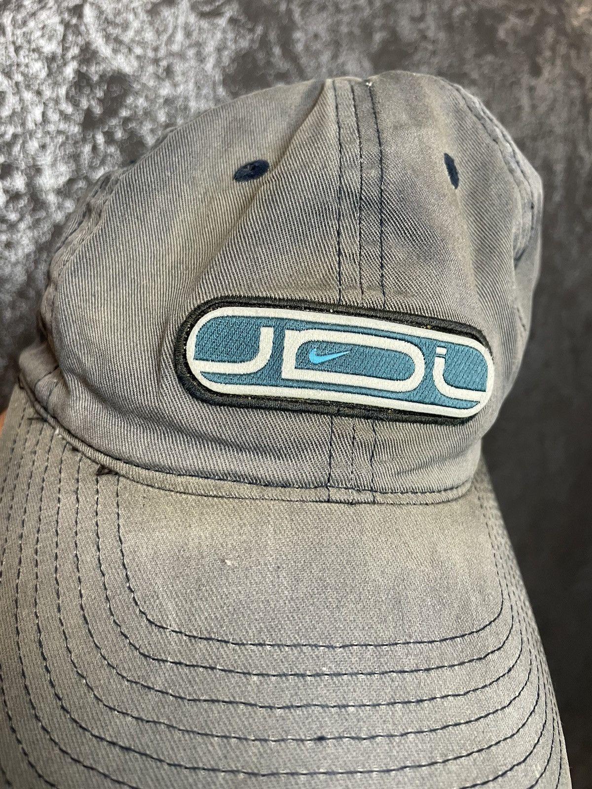 Nike Vintage 90s distressed cap nike center swoosh Y2K Size ONE SIZE - 2 Thumbnail