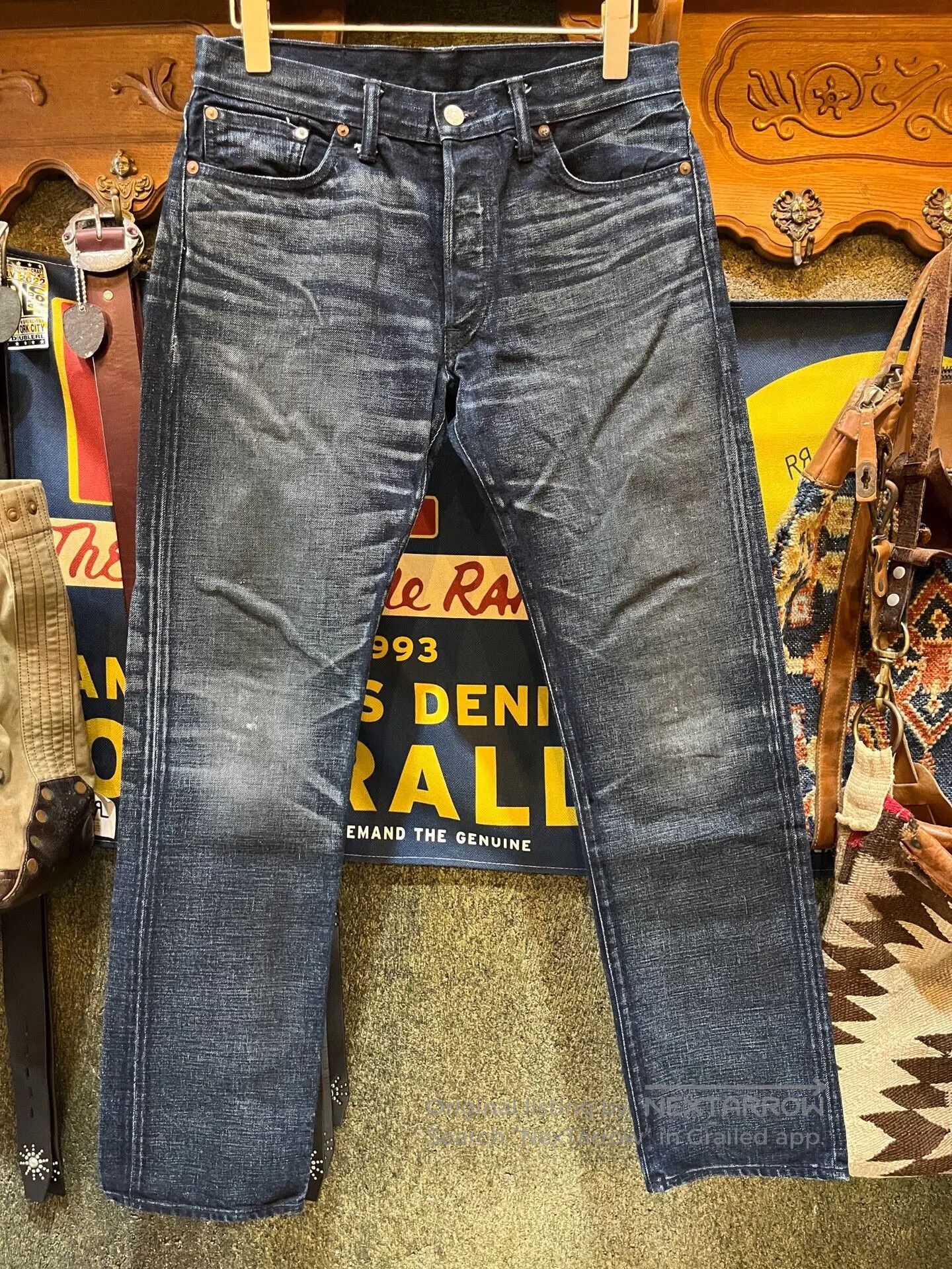 RRL Ralph Lauren vintage rrl dark denim jeans by ralph lauren. Size US 30 / EU 46 - 1 Thumbnail