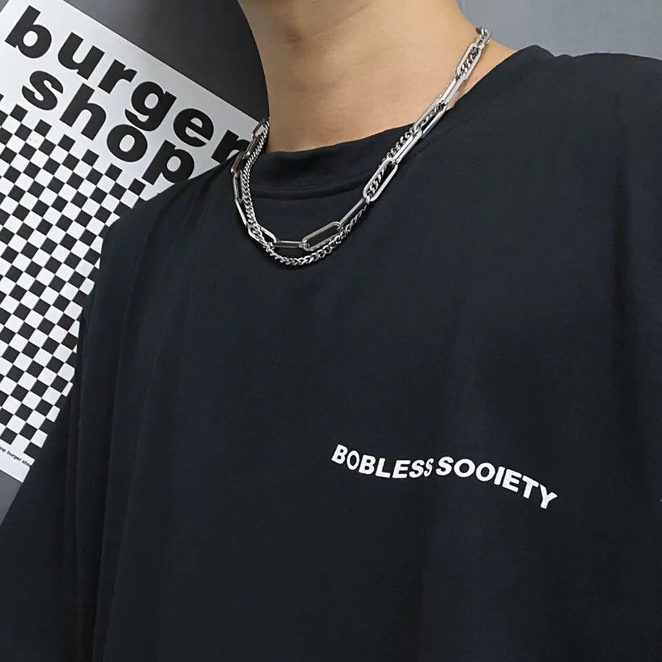 Other 45cm Punk Double Layer Chain Necklace Size ONE SIZE - 3 Thumbnail