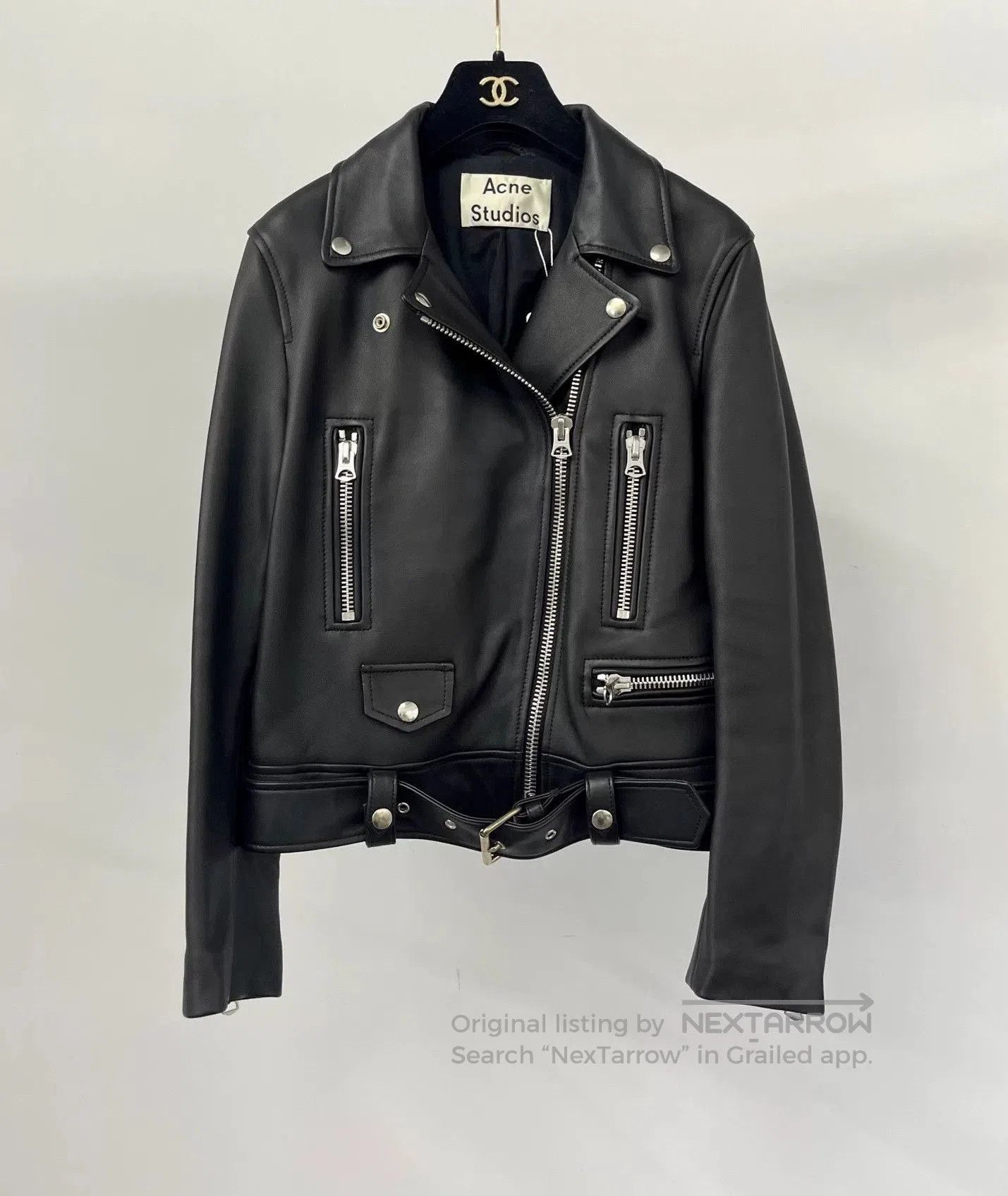 Acne Studios Acne Studios Classic Black Leather Jacket. Size XS / US 0-2 / IT 36-38 - 1 Thumbnail