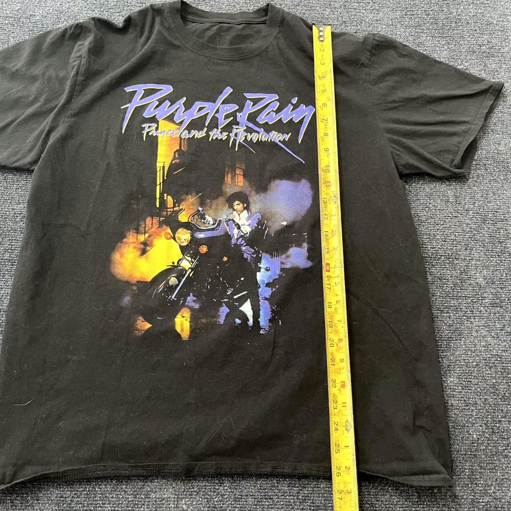 Prince Prince Purple Rain Shirt Mens XL Black Movie Poster Graphic Band Tee Music 80s Size US XL / EU 56 / 4 - 4 Thumbnail