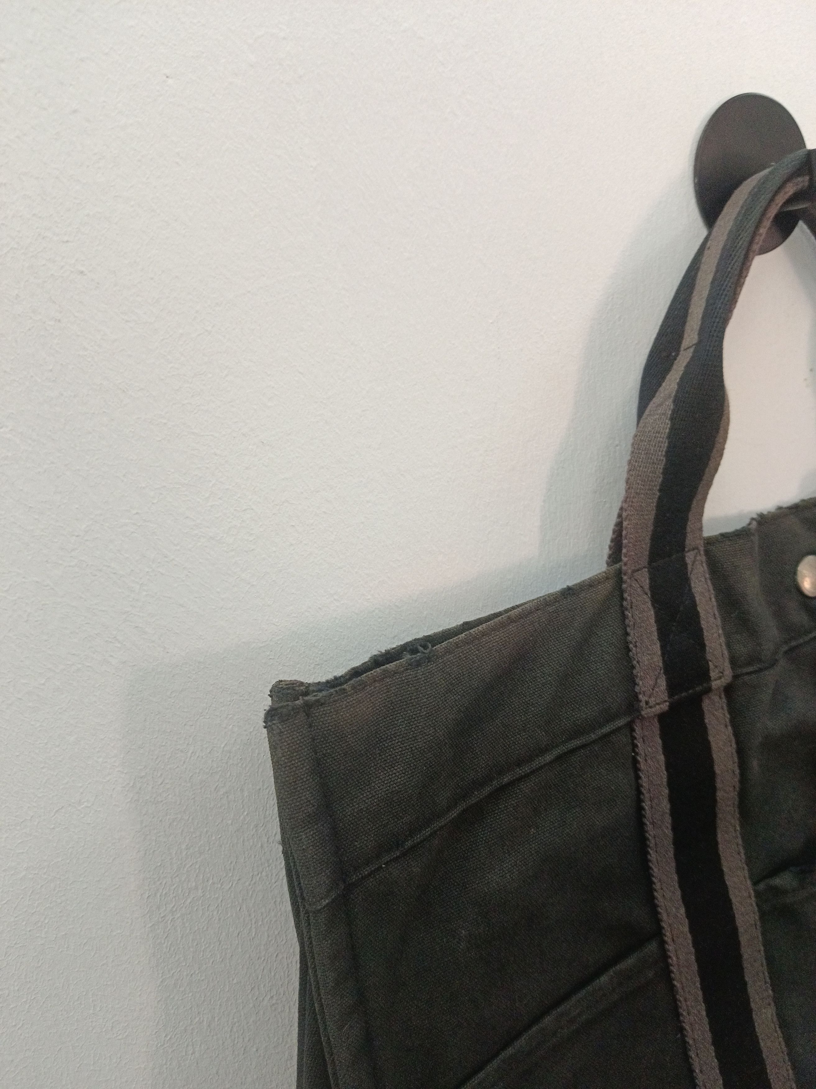Hermes Hermès Fourre Tout MM Canvas Tote Bag Black/Grey Size ONE SIZE - 9 Thumbnail
