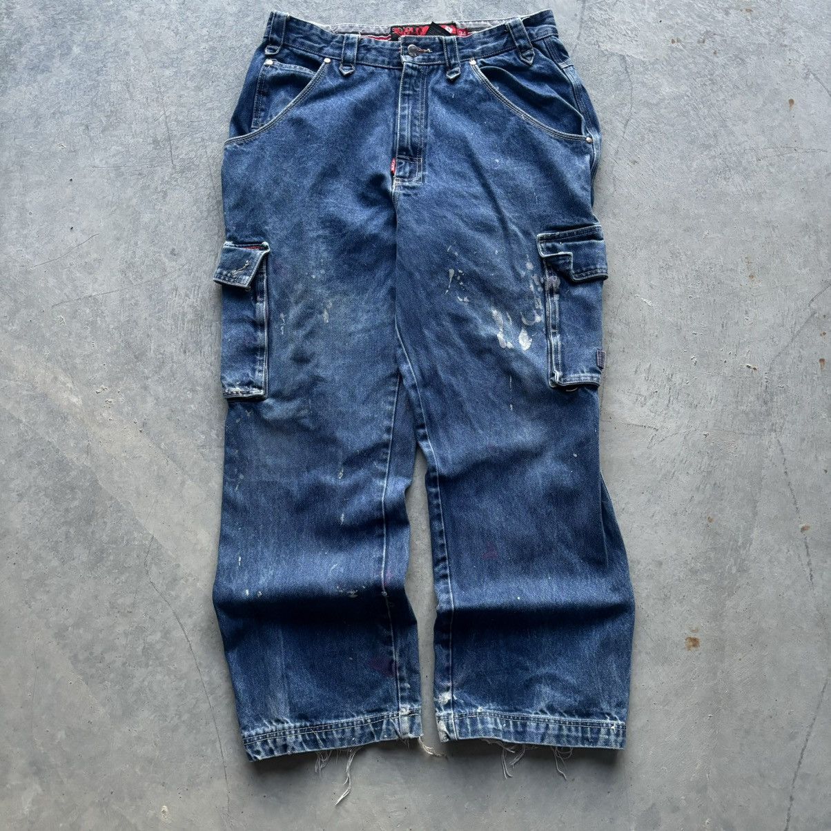 JNCO × Southpole × Vintage Vintage Y2k Baggy Solo Denim Cargo Jeans Size US 34 / EU 50 - 1 Thumbnail