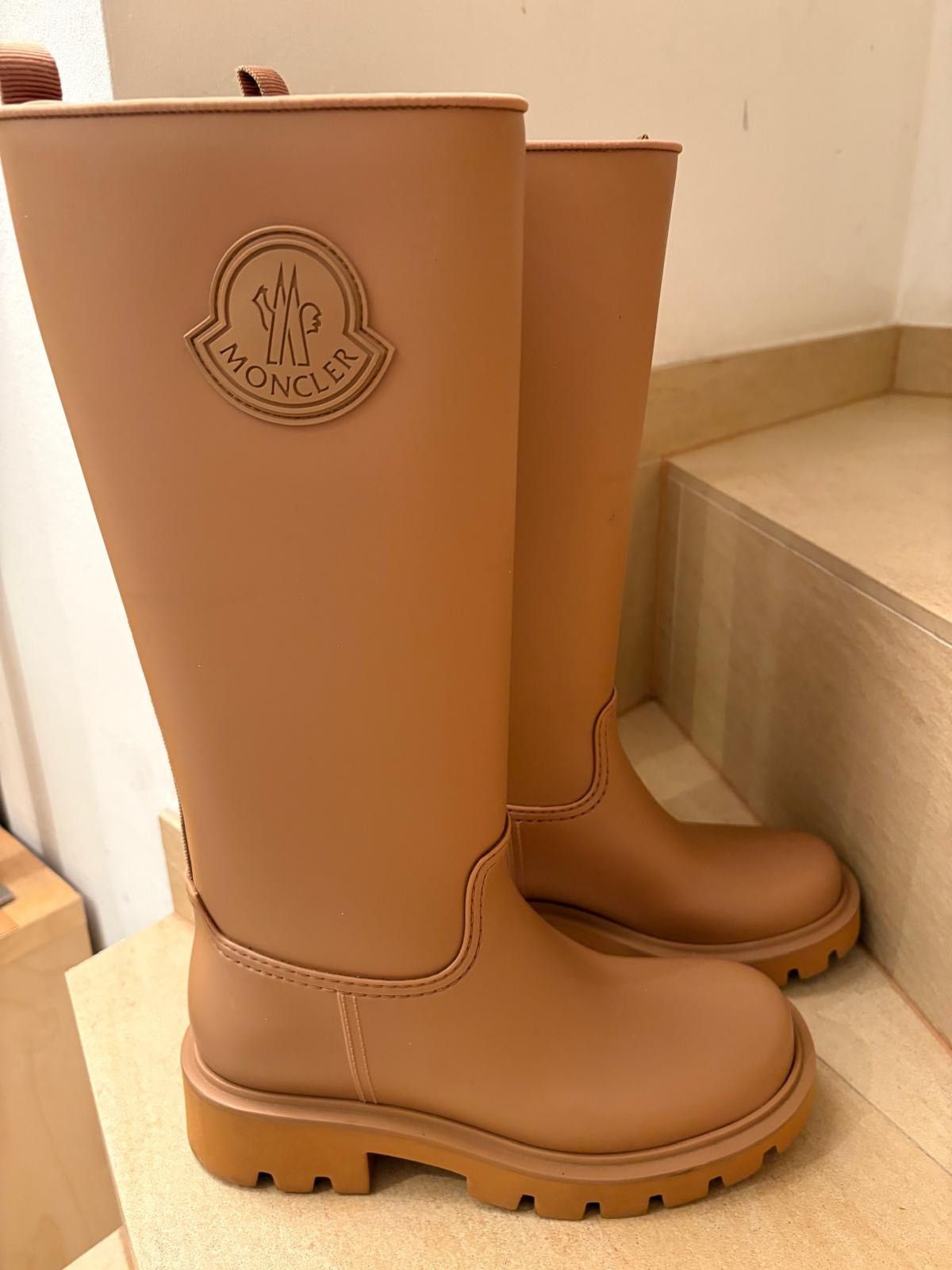 Moncler Moncler - Kickstream High Rainboots - brown Size US 8 / IT 38 - 3 Thumbnail