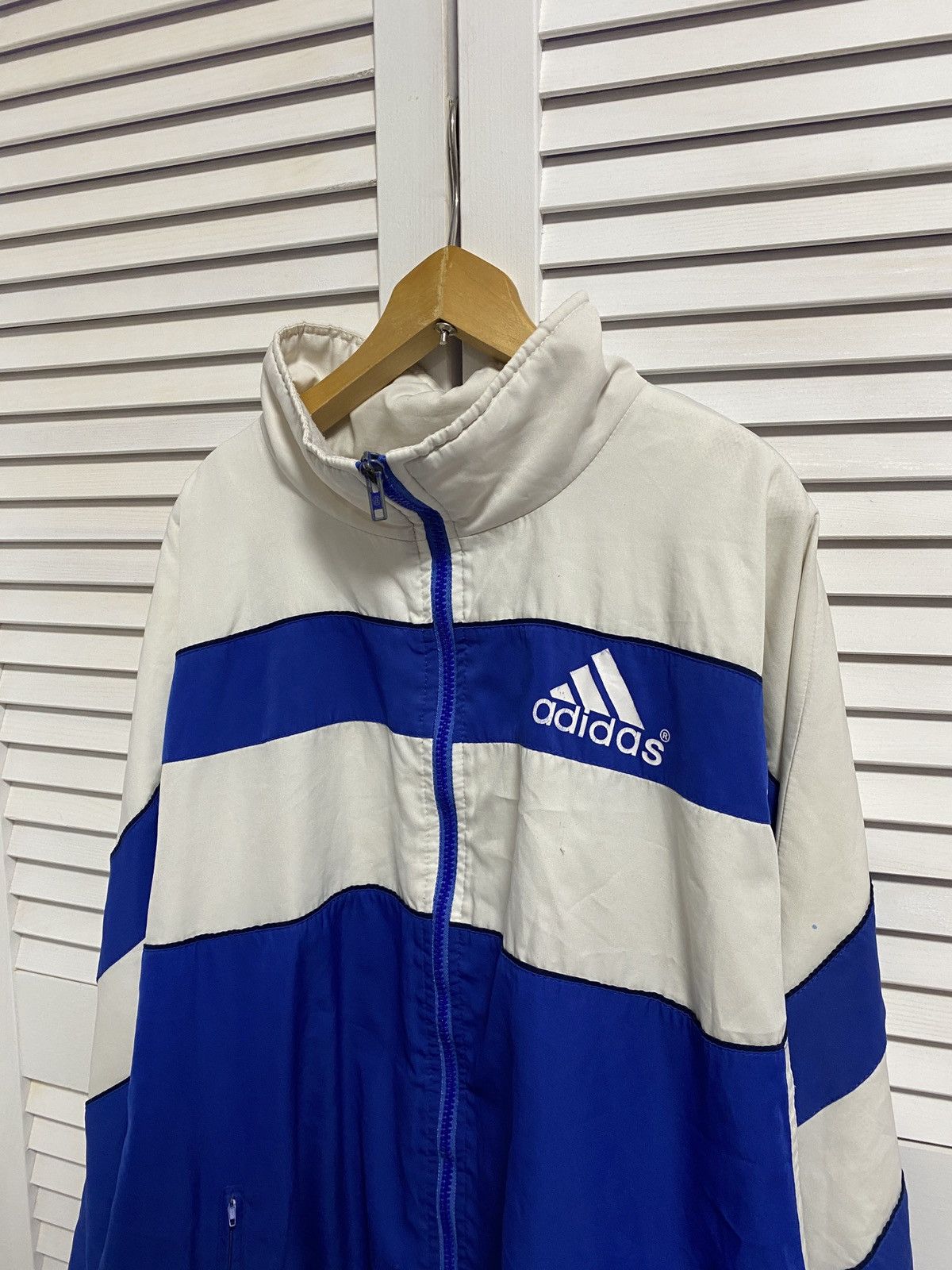 Adidas Vintage 90s Zip Up Sweater Adidas Equipment Retro Triples Size US XL / EU 56 / 4 - 6 Thumbnail