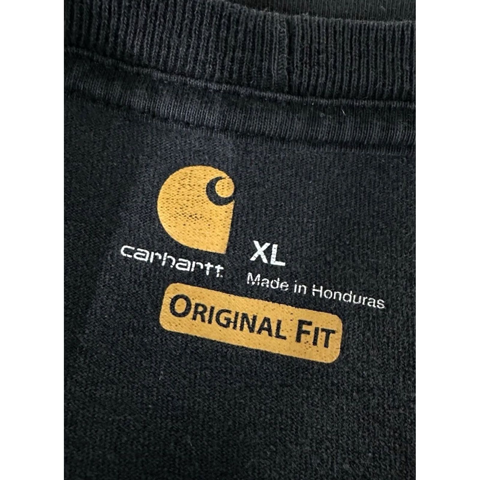Carhartt VINTAGE Carhartt K87-BLK Men XL Workwear Pocket Short Sleeve T-Shirt THRASHED STAINED Size US XL / EU 56 / 4 - 5 Thumbnail