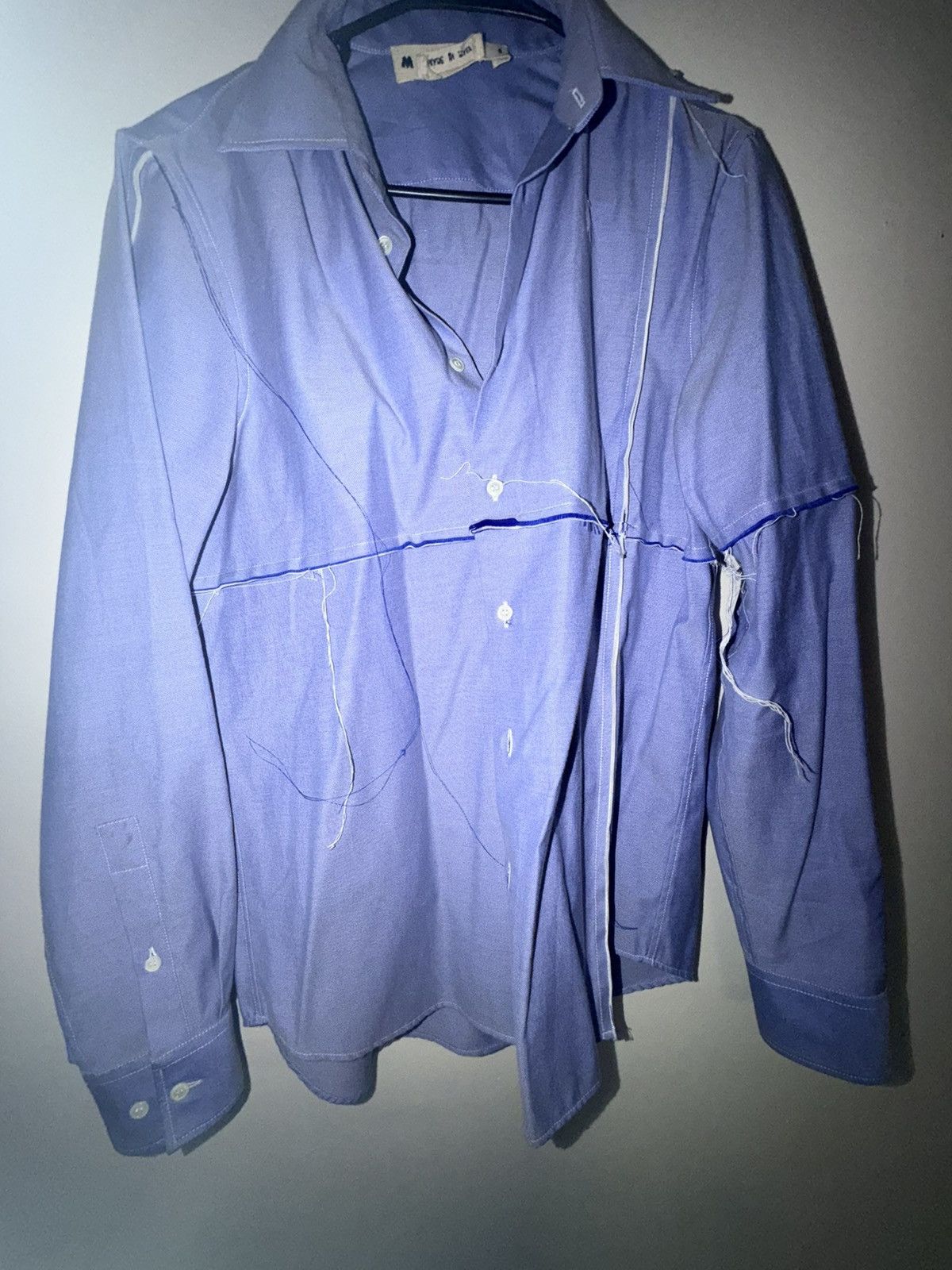 Marni Blue Distressed Marni Button Up Size US L / EU 52-54 / 3 - 1 Thumbnail