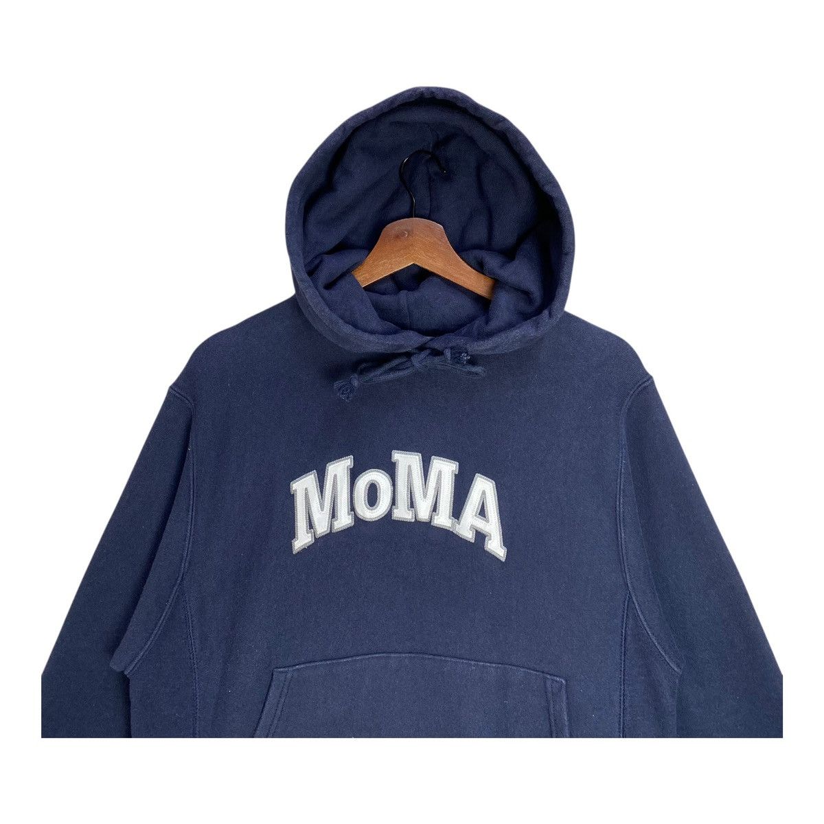 Champion × MoMA Champion Reverse Weave MoMA Hoodie Navy Blue Small Size US S / EU 44-46 / 1 - 2 Thumbnail